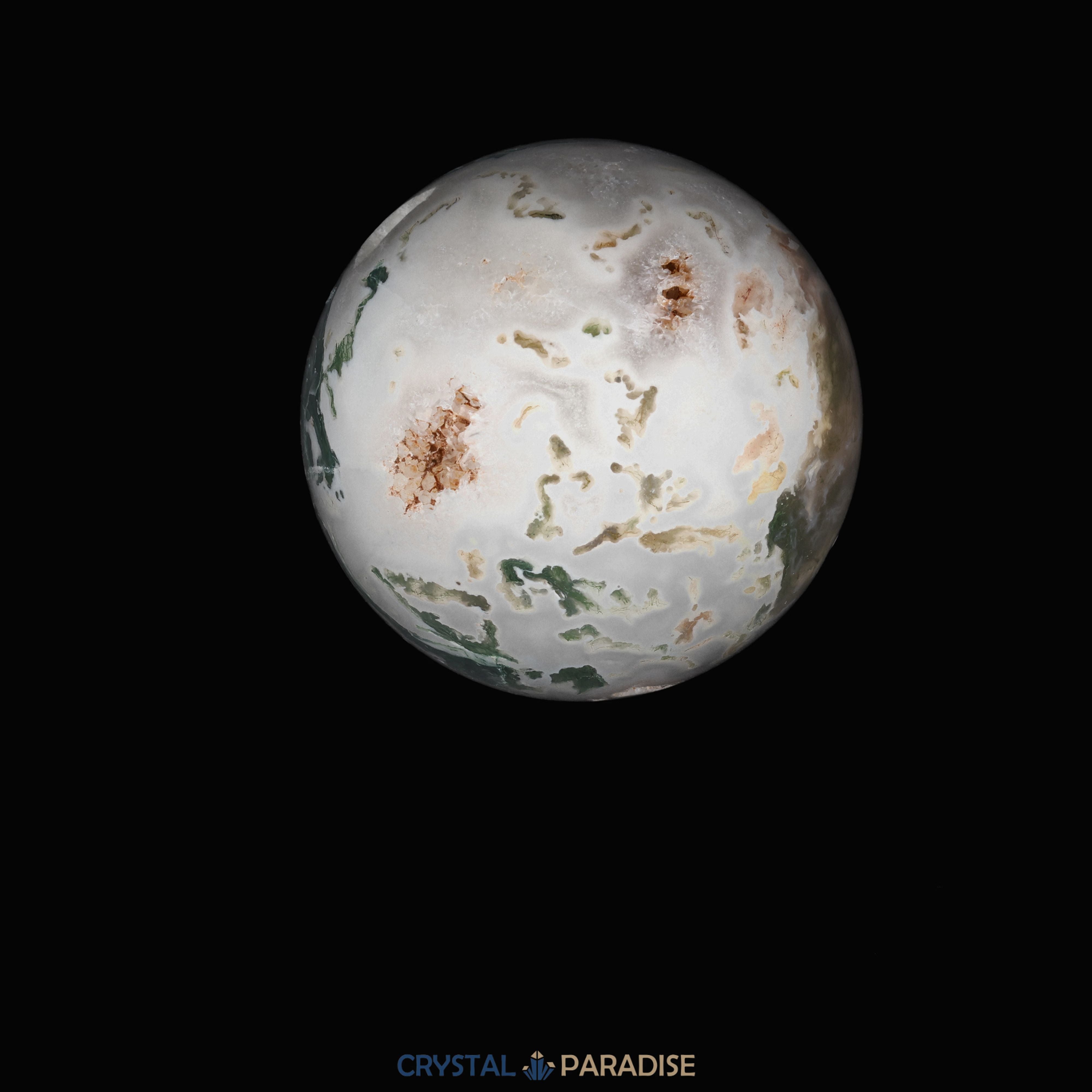 Moosachat Druzy Kugel (ca. 6 cm) – Ansicht 10