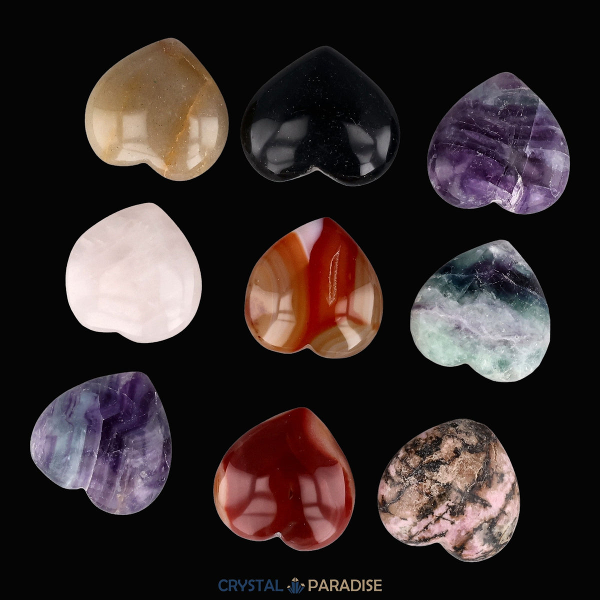 Mystery Crystal Hearts - Herzen aus verschiedene Steinarten – Ansicht 10