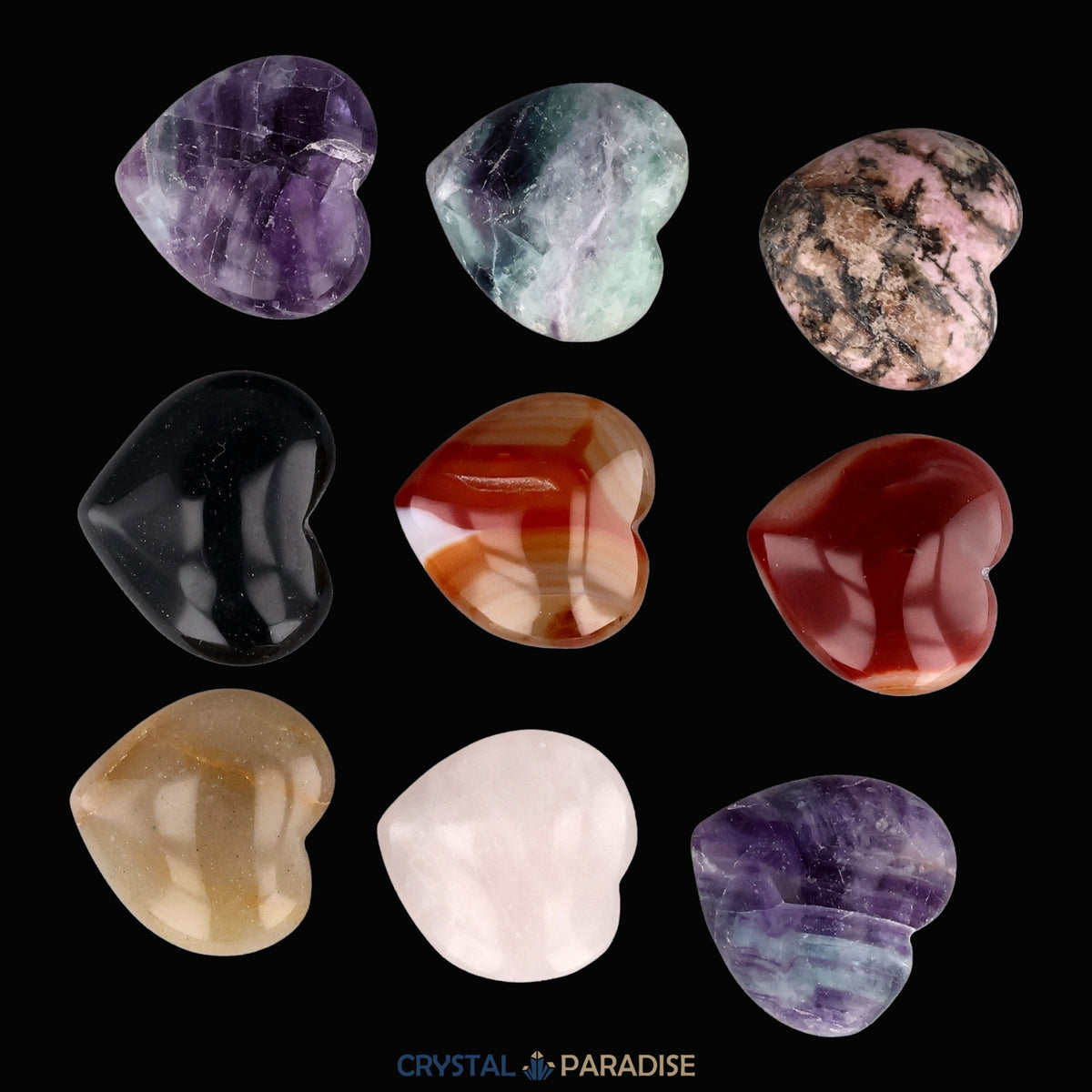 Mystery Crystal Hearts - Herzen aus verschiedene Steinarten – Ansicht 7