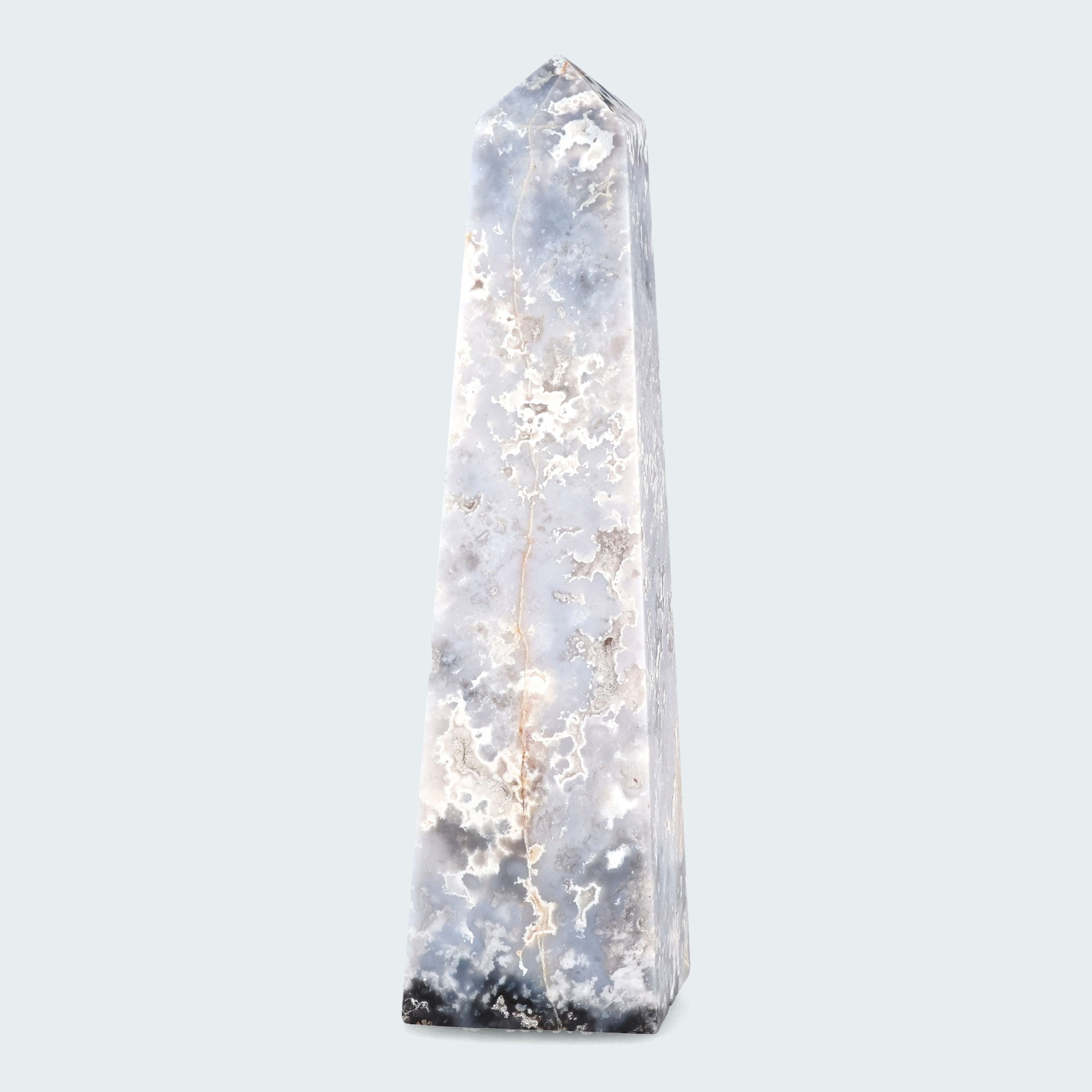 Obelisk aus Blue Pacific Achat (250-350g) – Ansicht 4