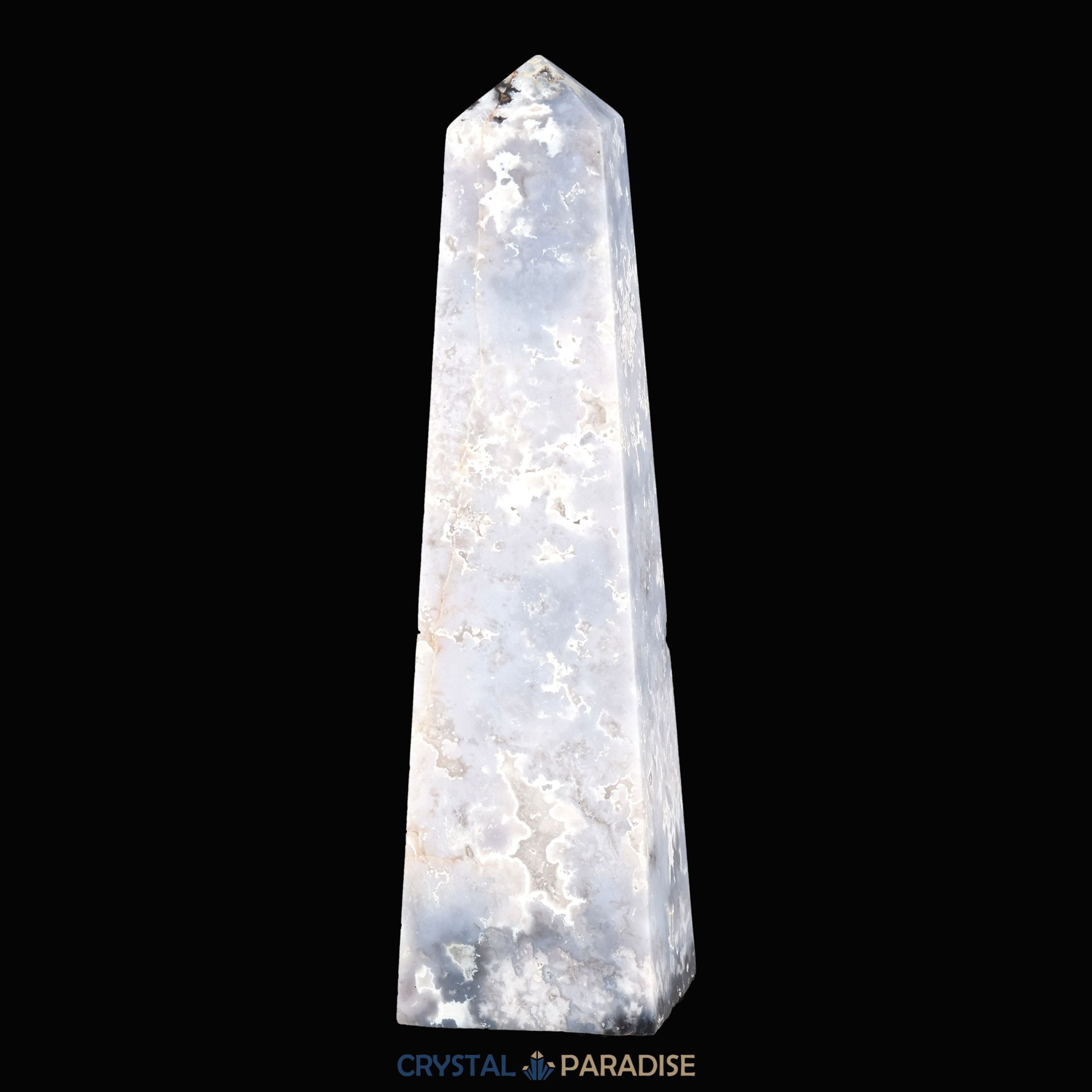 Obelisk aus Blue Pacific Achat (250-350g) – Ansicht 9