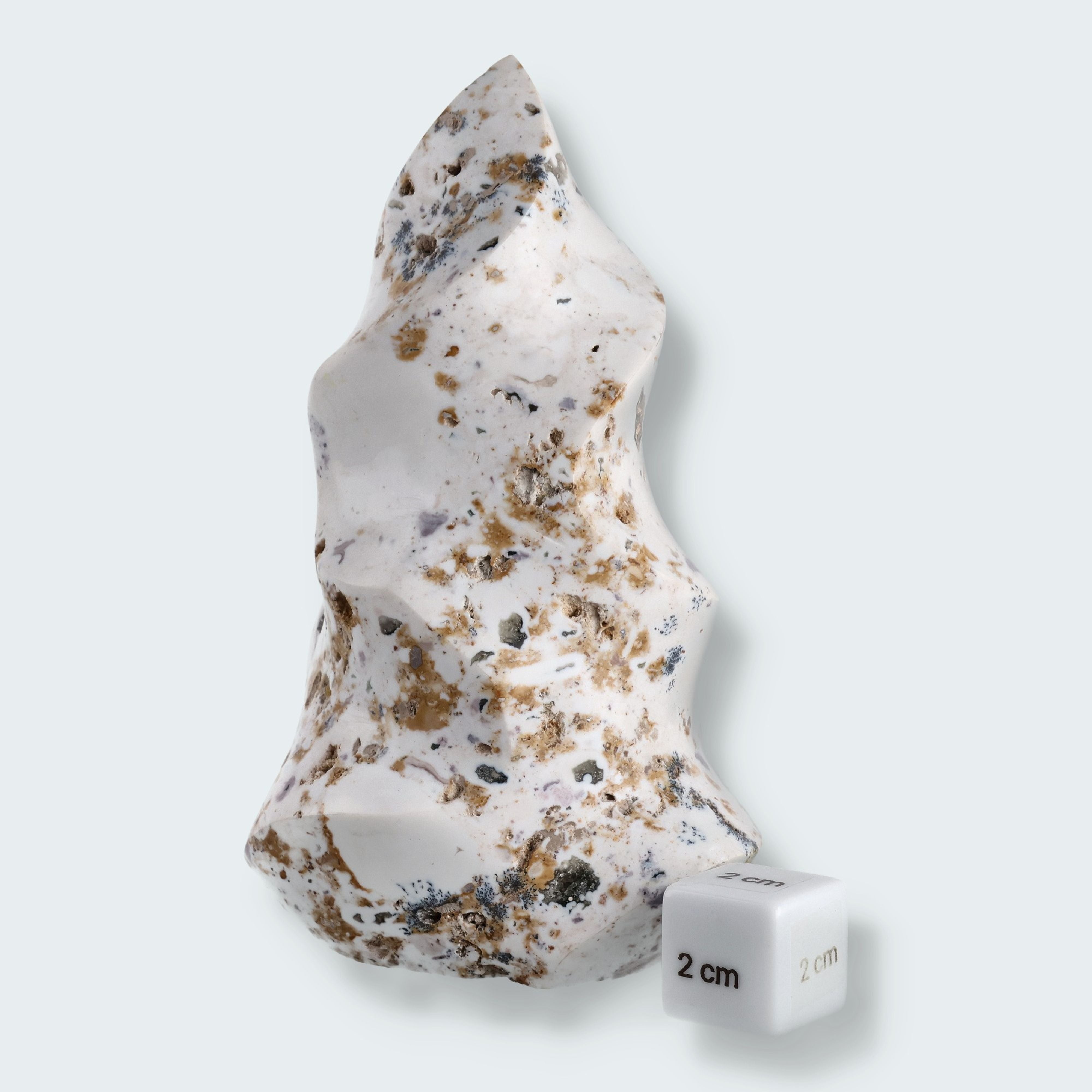 Ocean Jaspis Flamme aus Madargaskar (620g - 14cm) – Ansicht 3