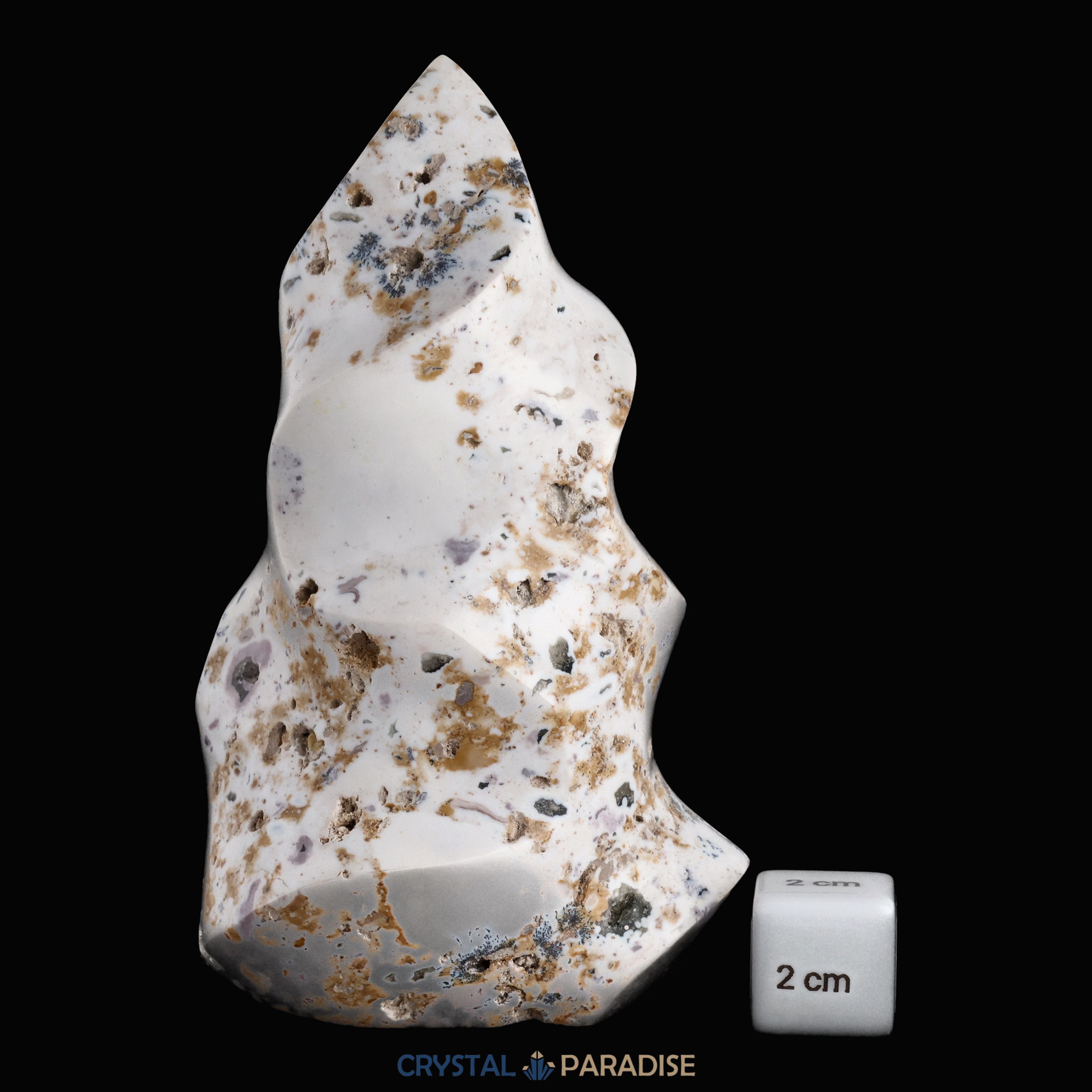 Ocean Jaspis Flamme aus Madargaskar (620g - 14cm) – Ansicht 5