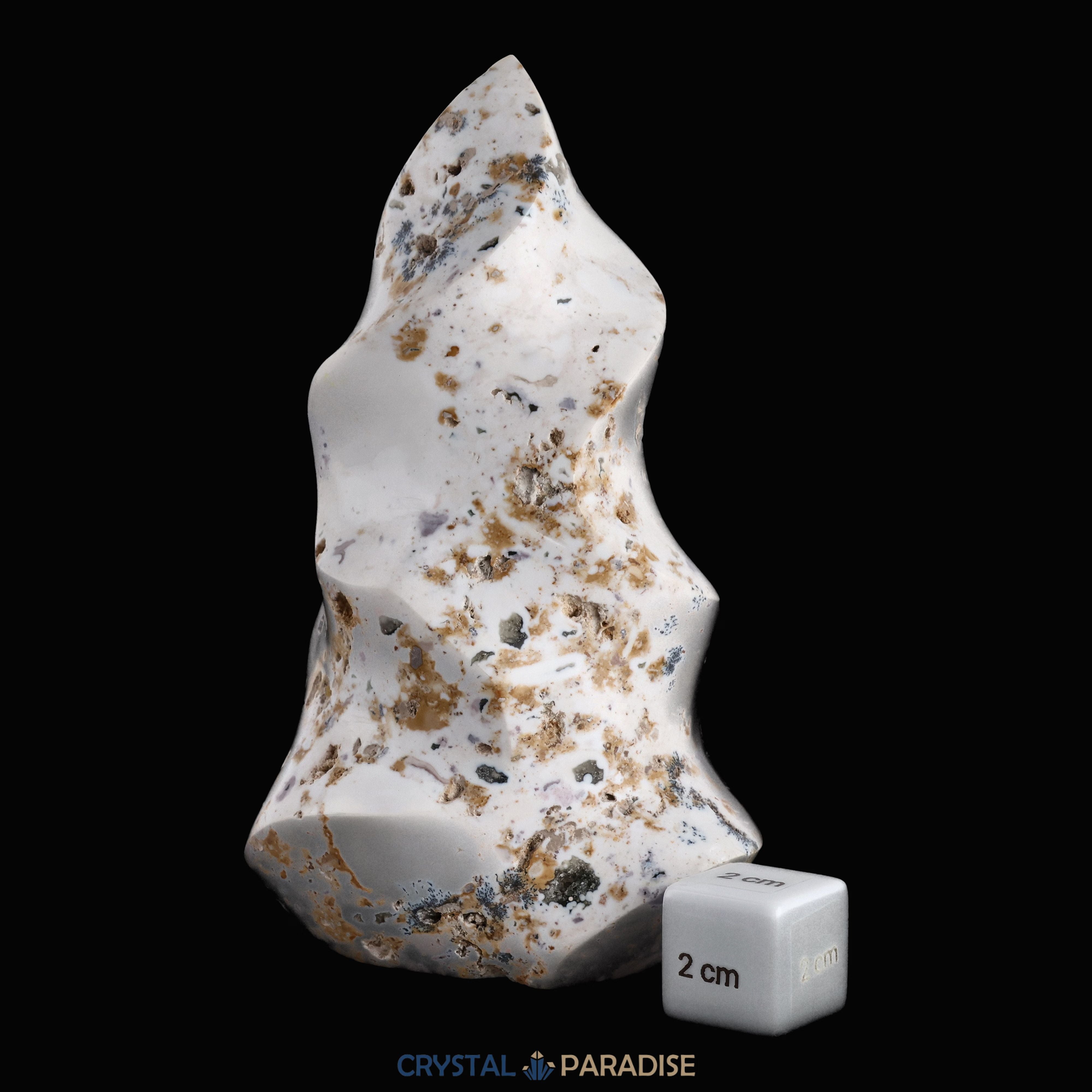 Ocean Jaspis Flamme aus Madargaskar (620g - 14cm) – Ansicht 6