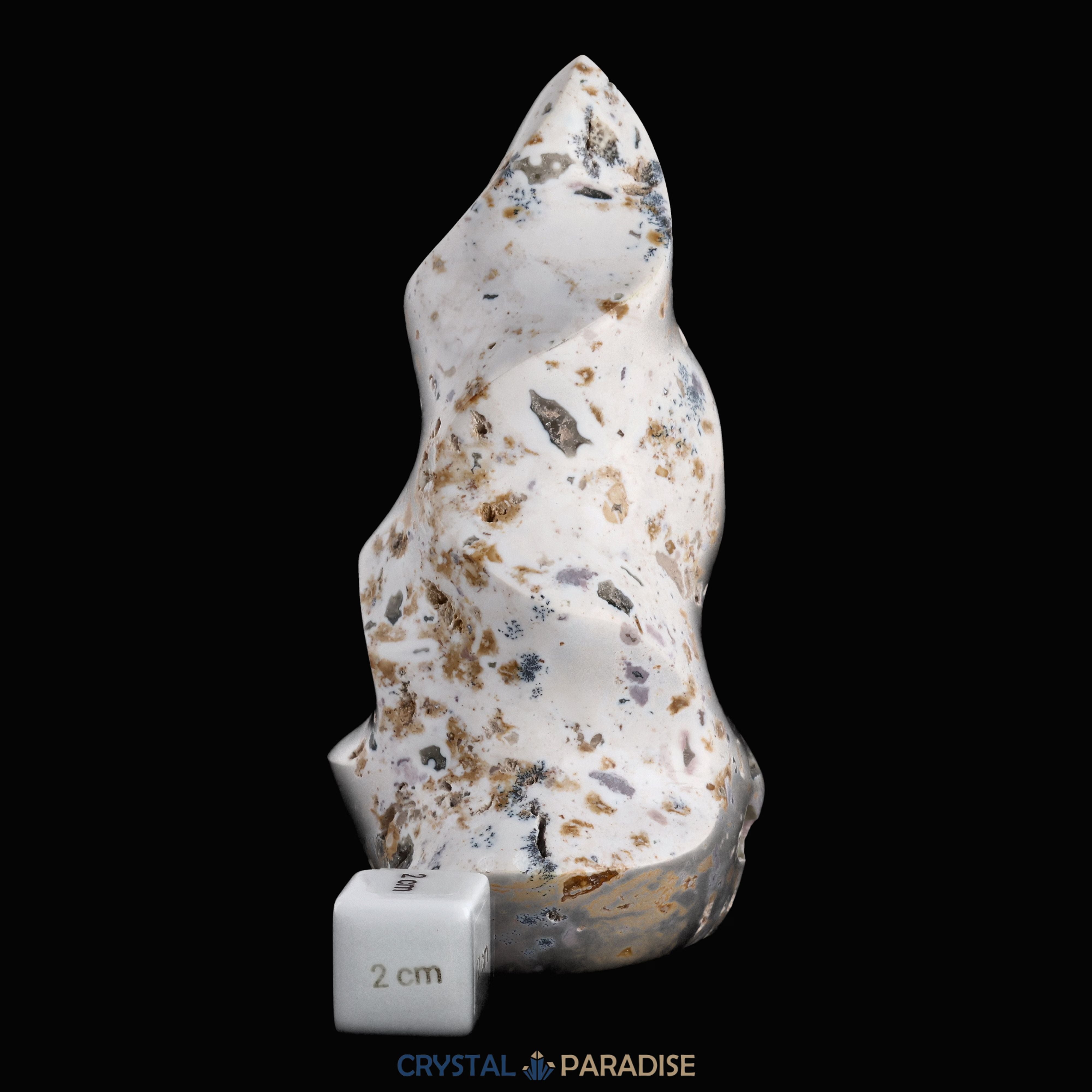 Ocean Jaspis Flamme aus Madargaskar (620g - 14cm) – Ansicht 7