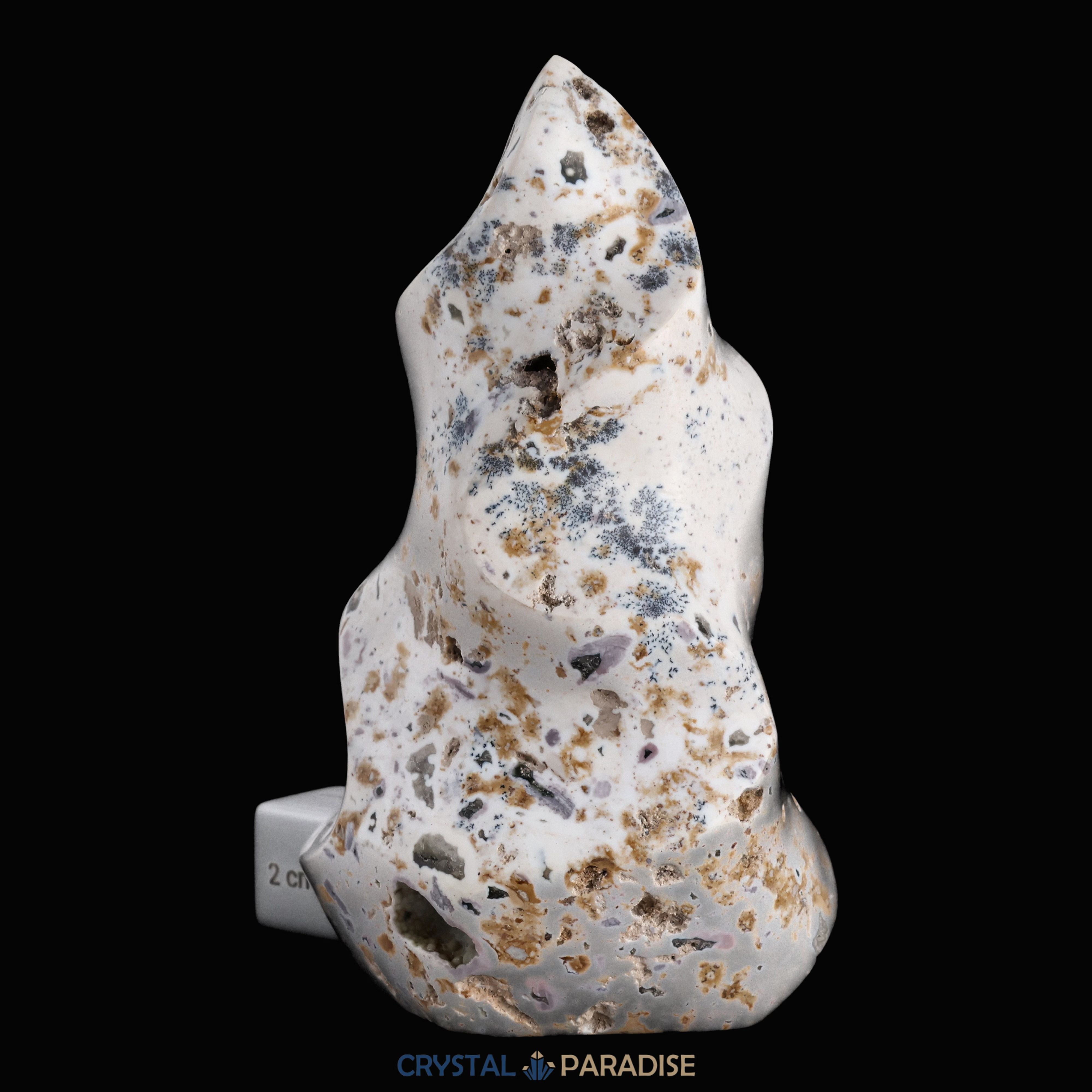 Ocean Jaspis Flamme aus Madargaskar (620g - 14cm) – Ansicht 9