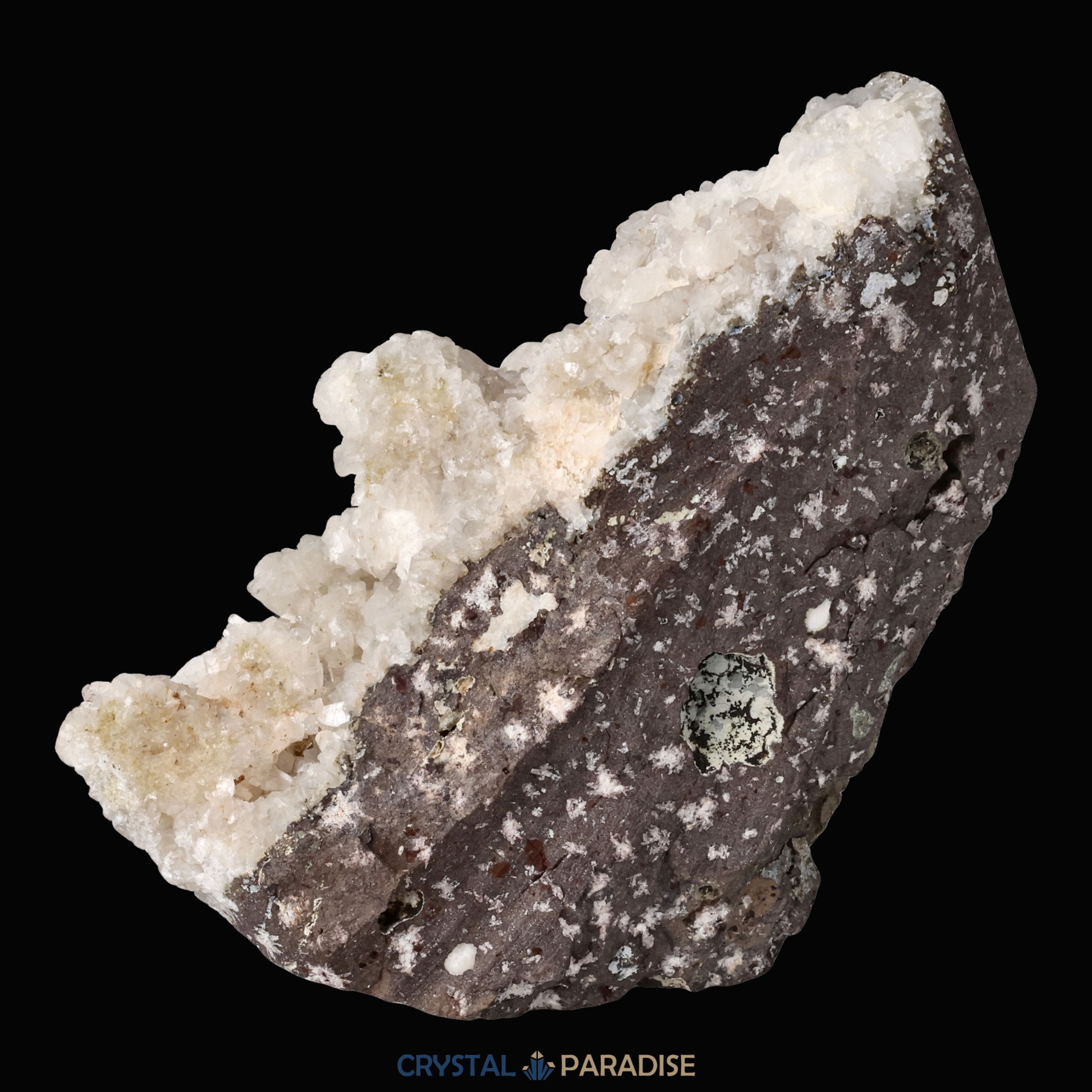 Okenit auf Apophyllit Cluster (Stufe) aus Indien (173g) – Ansicht 6