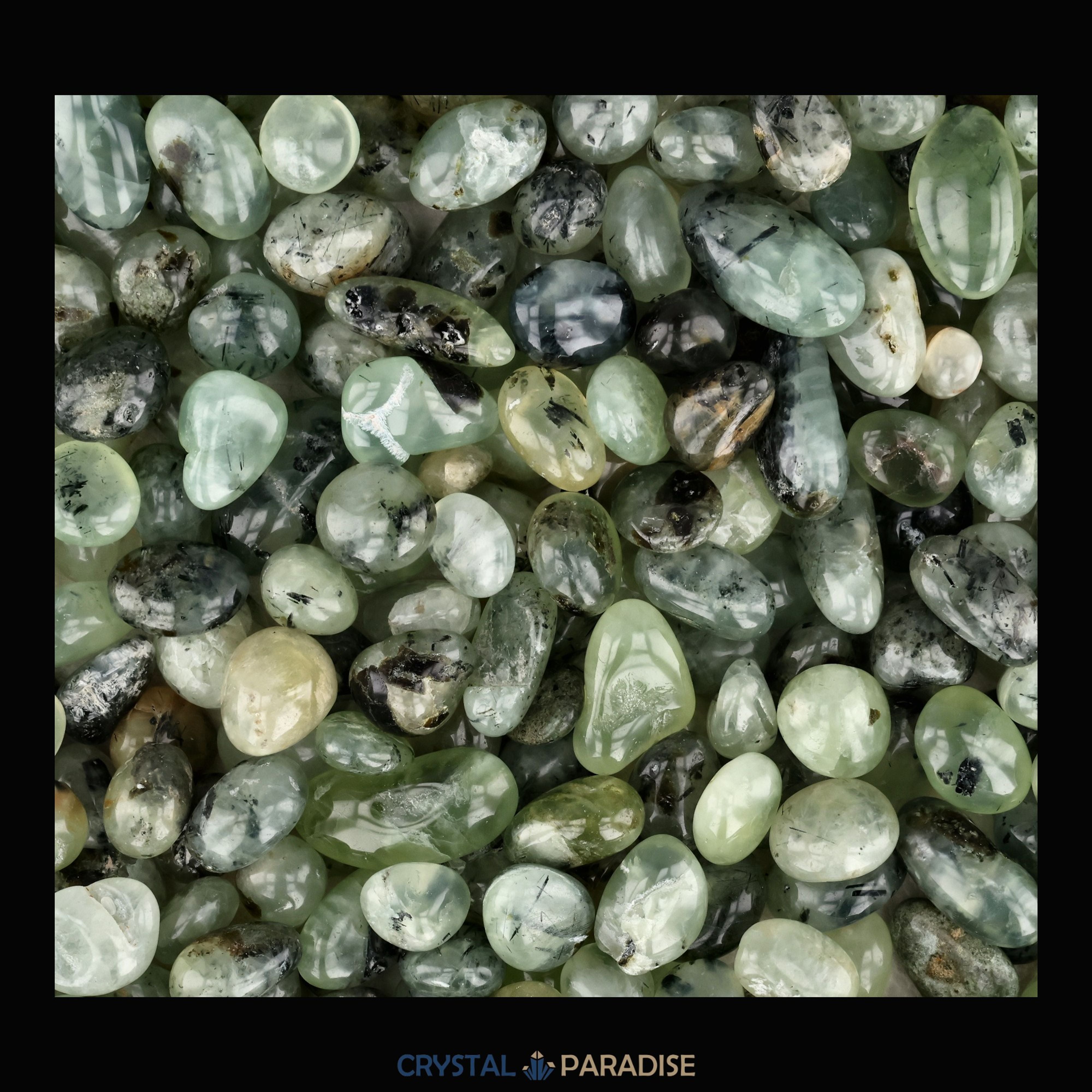 Prehnit Trommelsteine – Ansicht 5