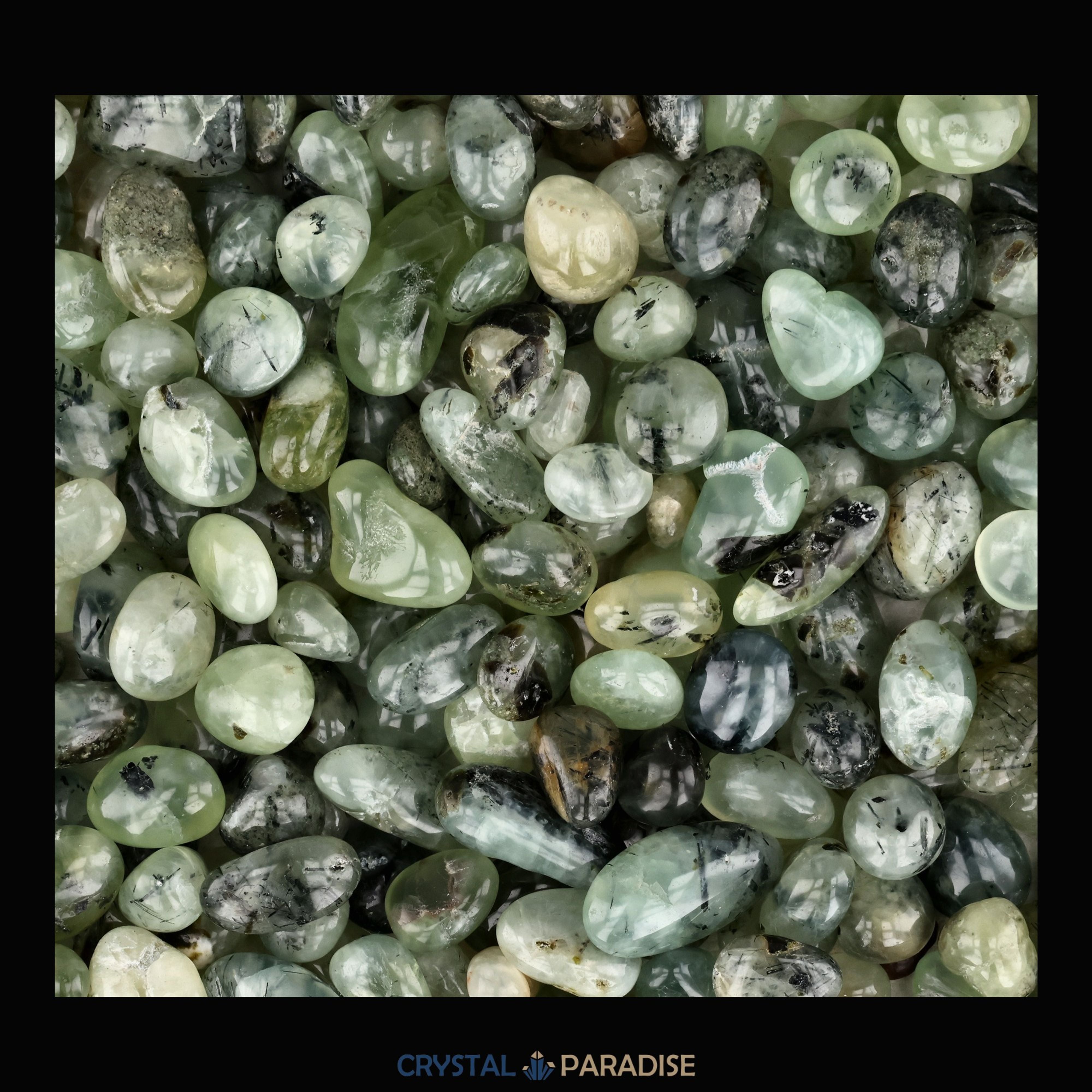 Prehnit Trommelsteine – Ansicht 7