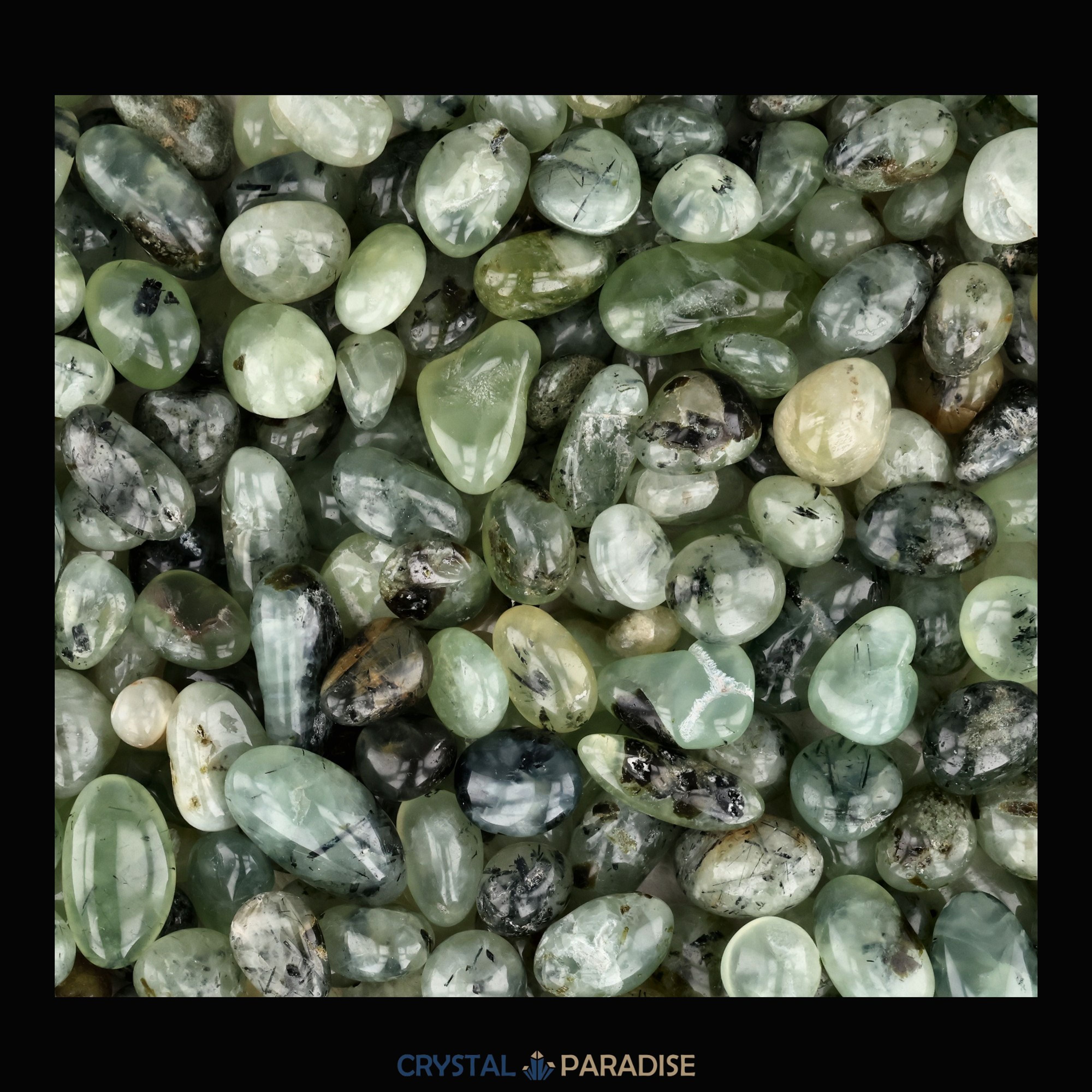 Prehnit Trommelsteine – Ansicht 8