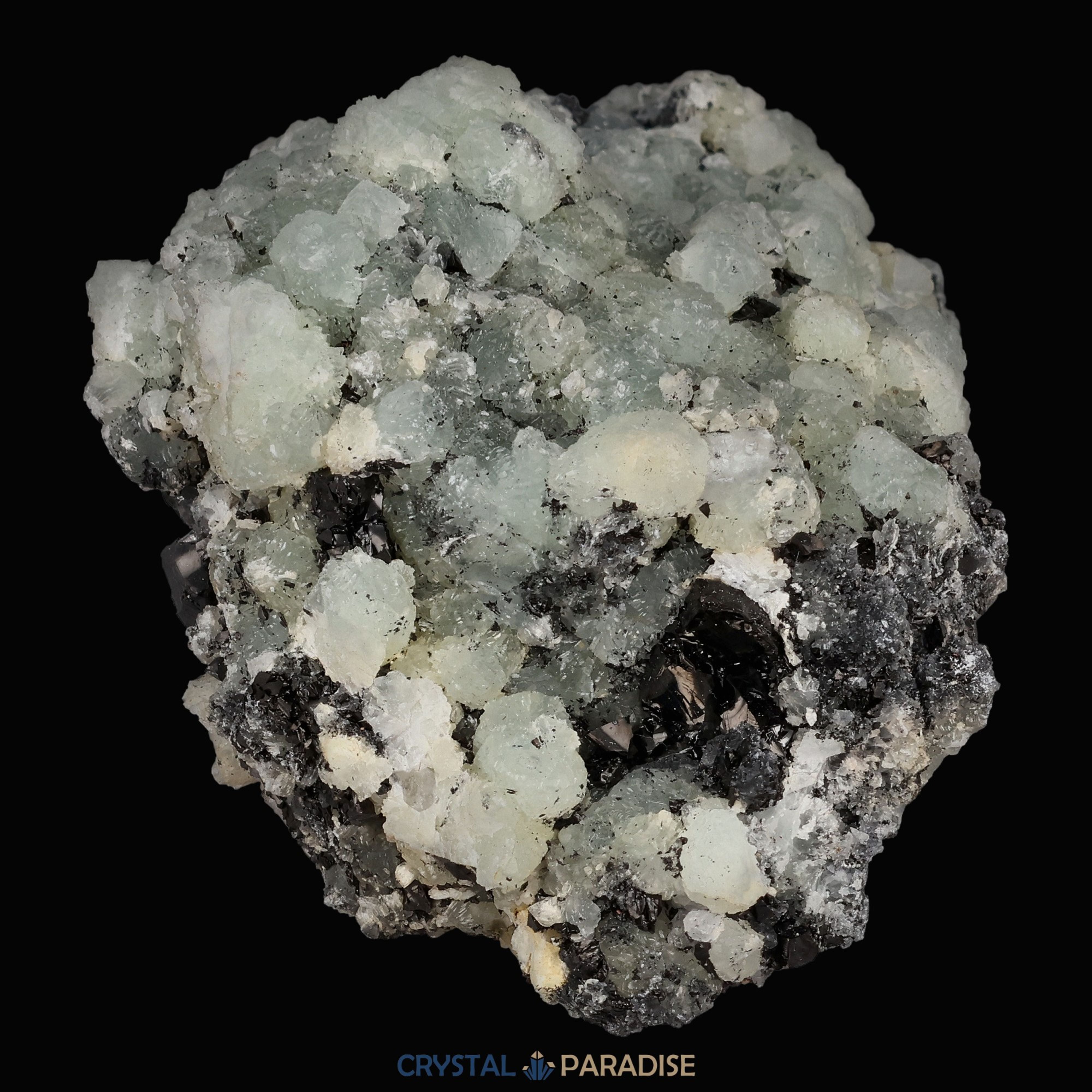 Prehnit und Quarz aus Hubei, China – Ansicht 9