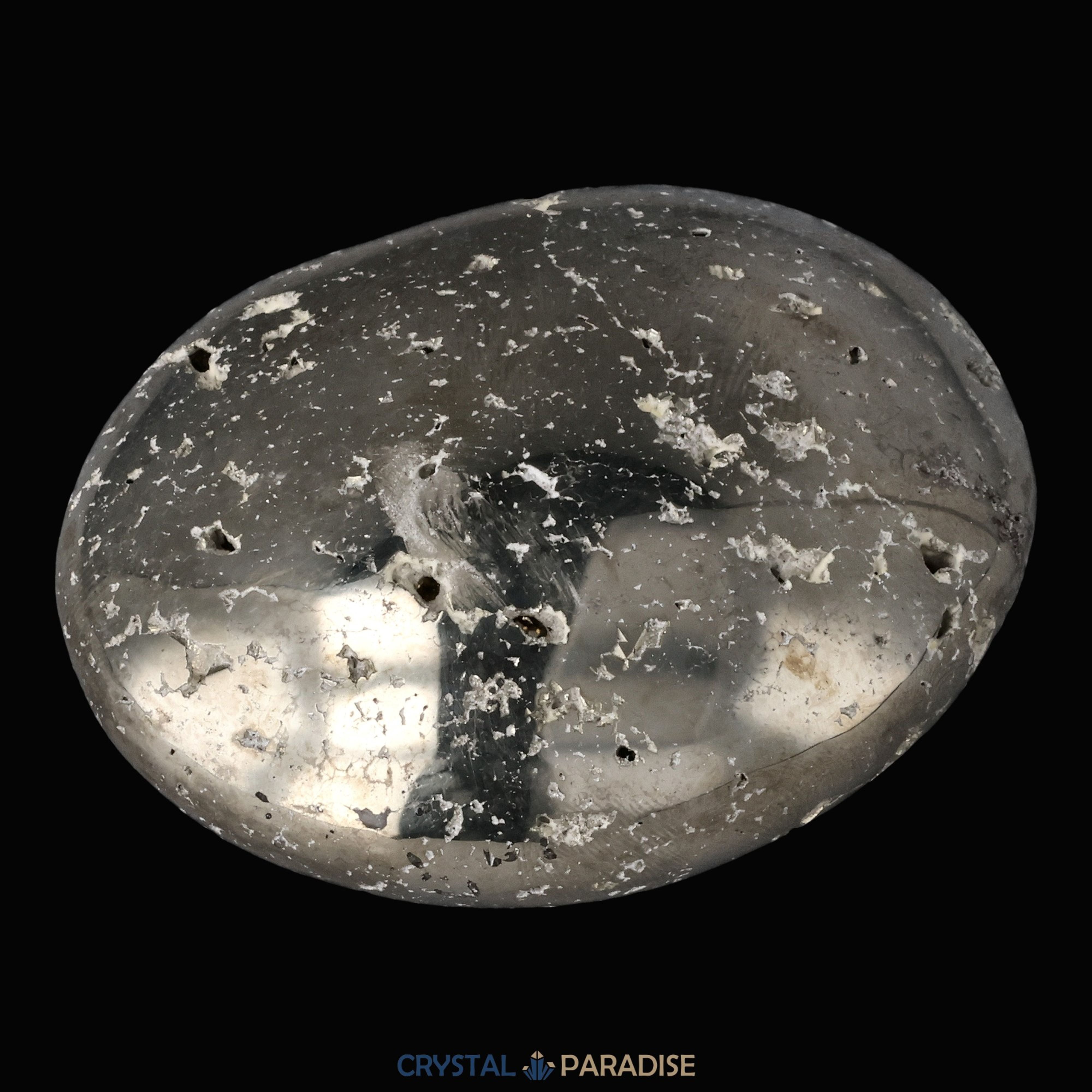 Pyrit Druzy Handschmeichler aus Huánuco, Peru (ca. 5,5 cm) – Ansicht 6