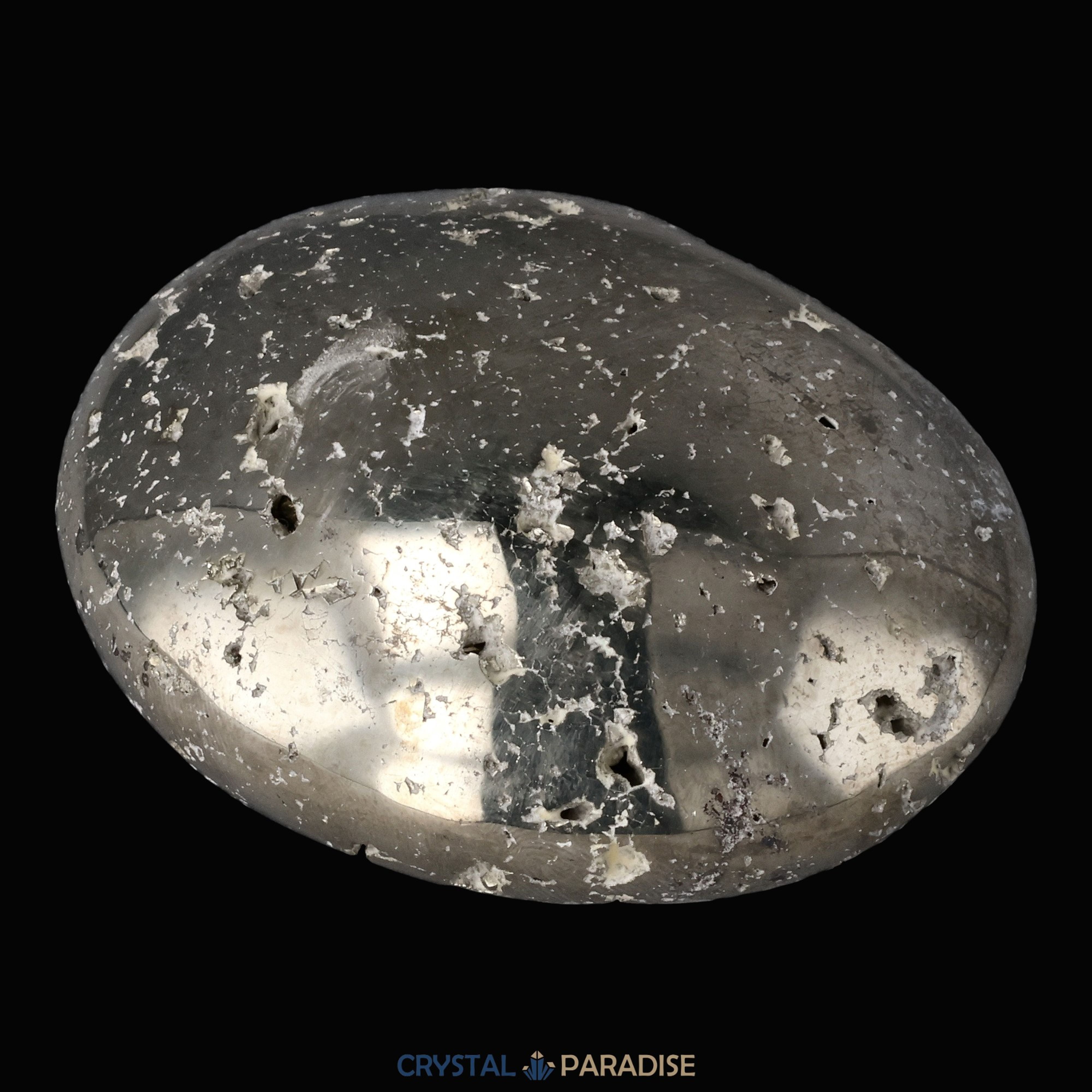 Pyrit Druzy Handschmeichler aus Huánuco, Peru (ca. 5,5 cm) – Ansicht 8