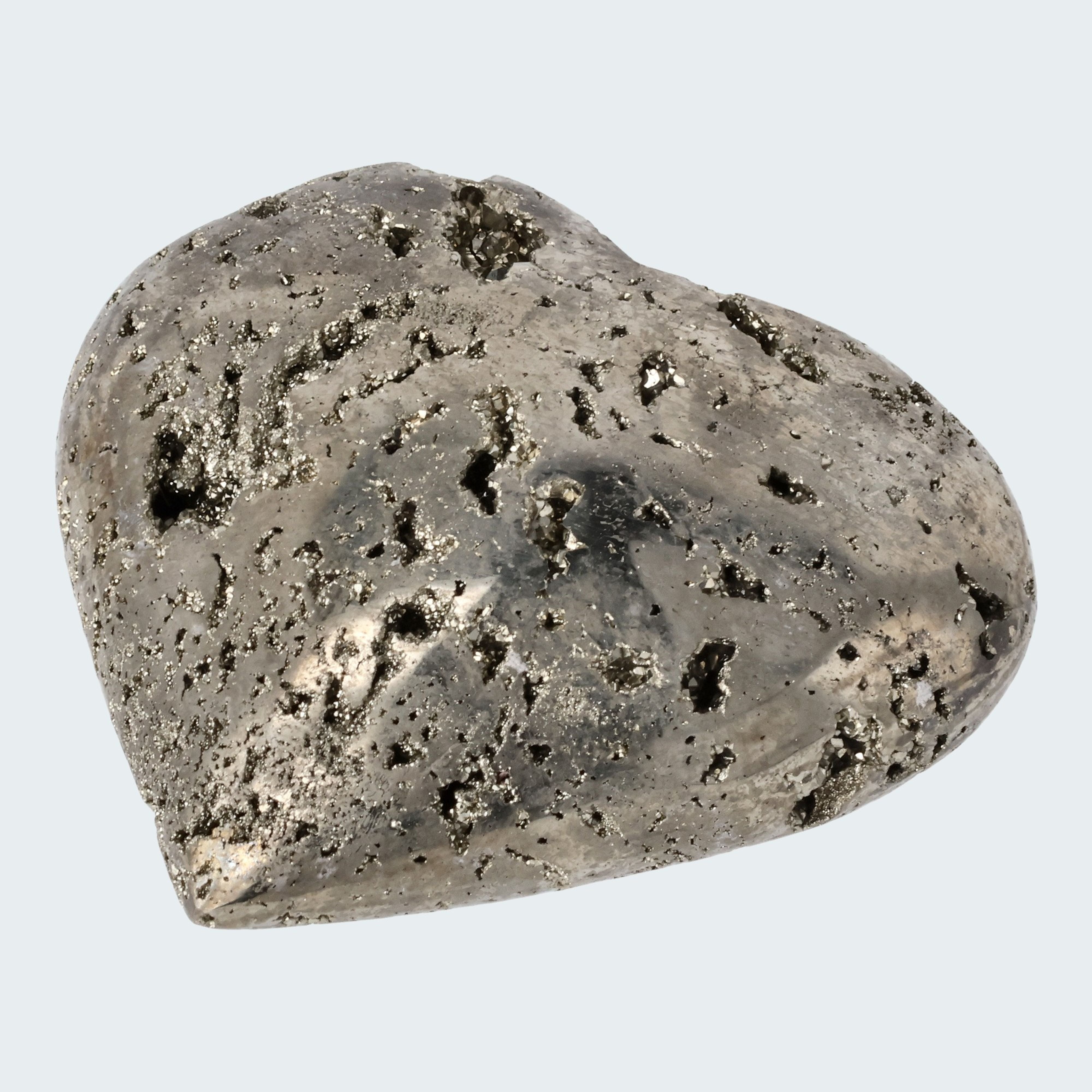 Pyrit Druzy Herz aus Huánuco, Peru – Ansicht 2