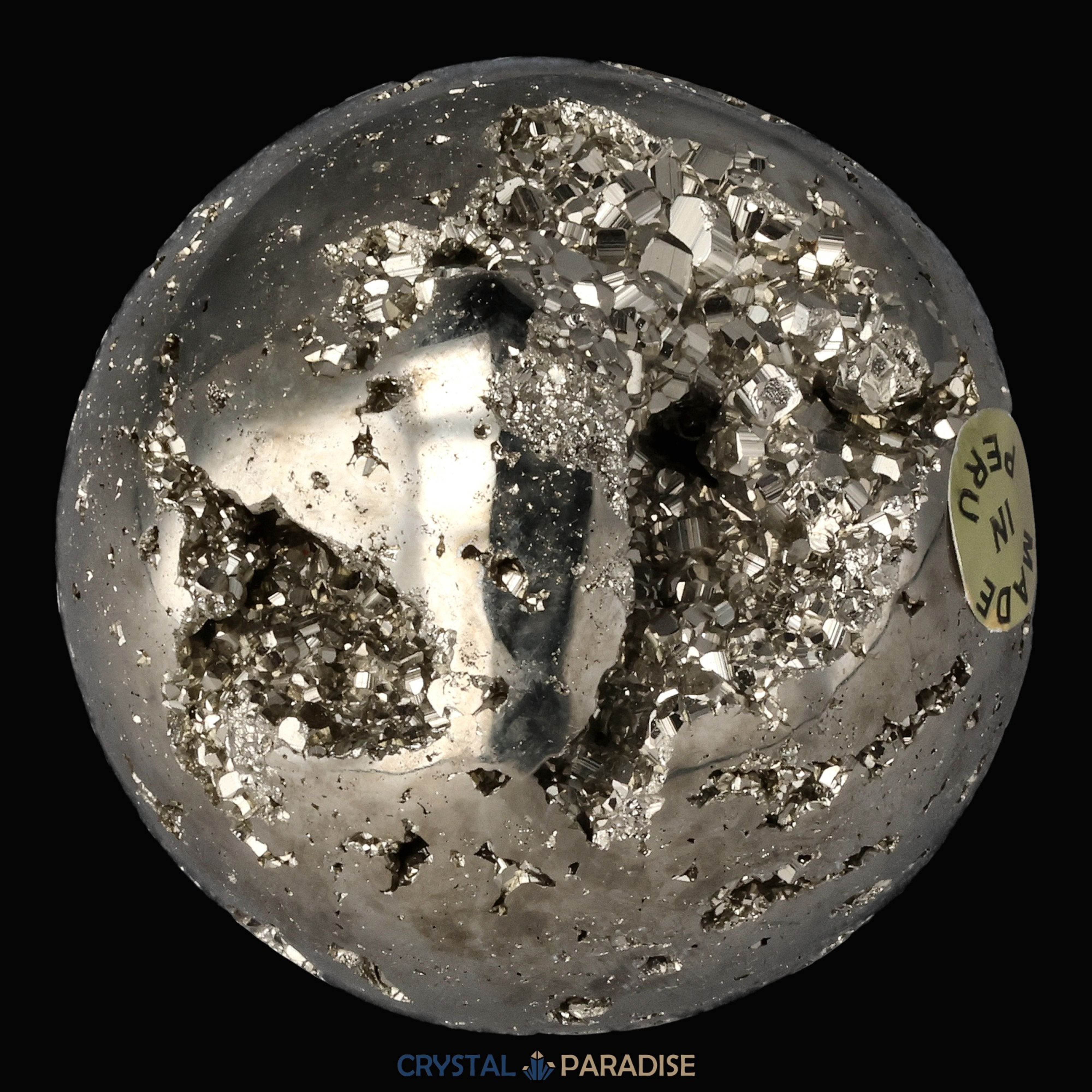Pyrit Druzy Kugeln aus Huánuco, Peru 5cm – Ansicht 15
