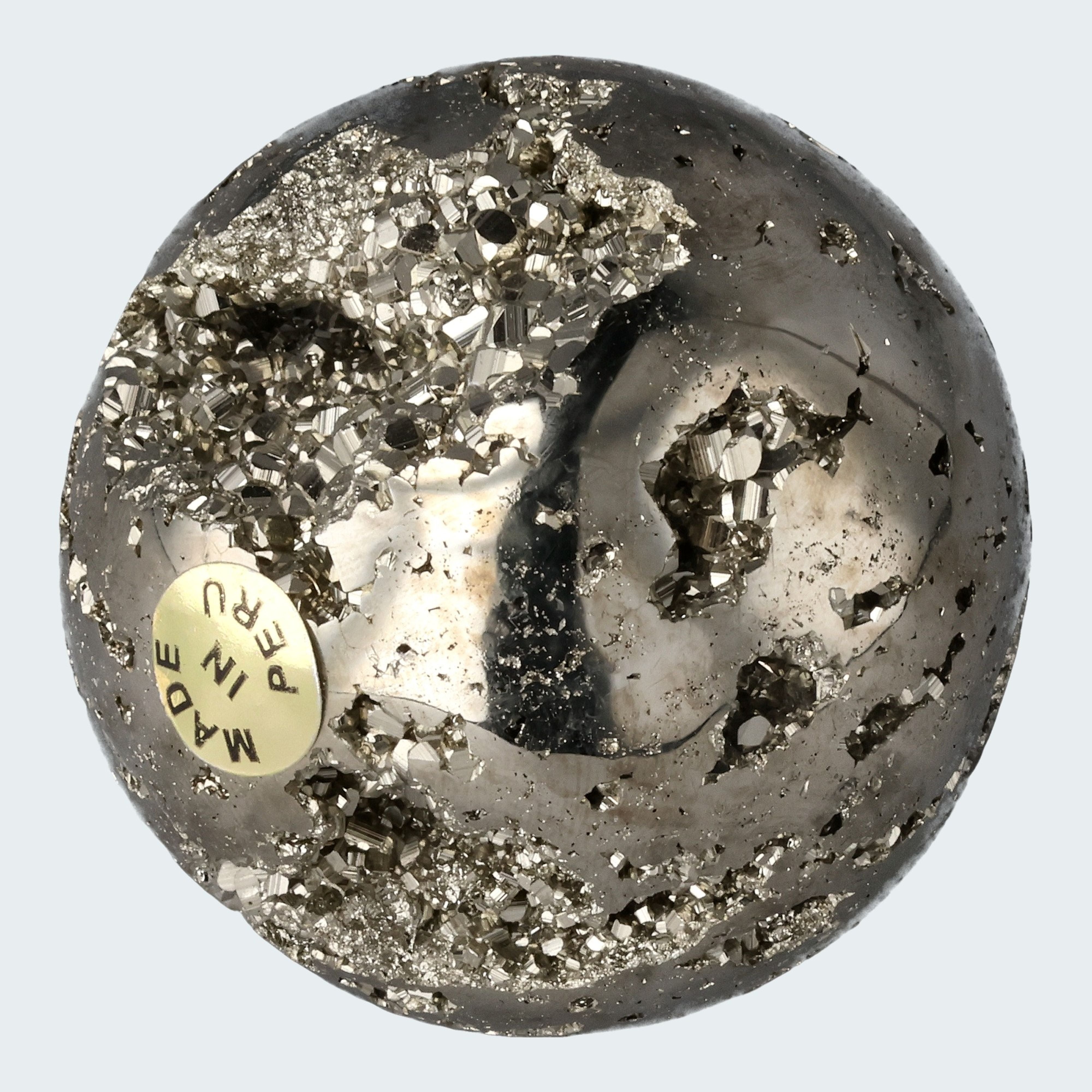 Pyrit Druzy Kugeln aus Huánuco, Peru 5cm – Ansicht 3