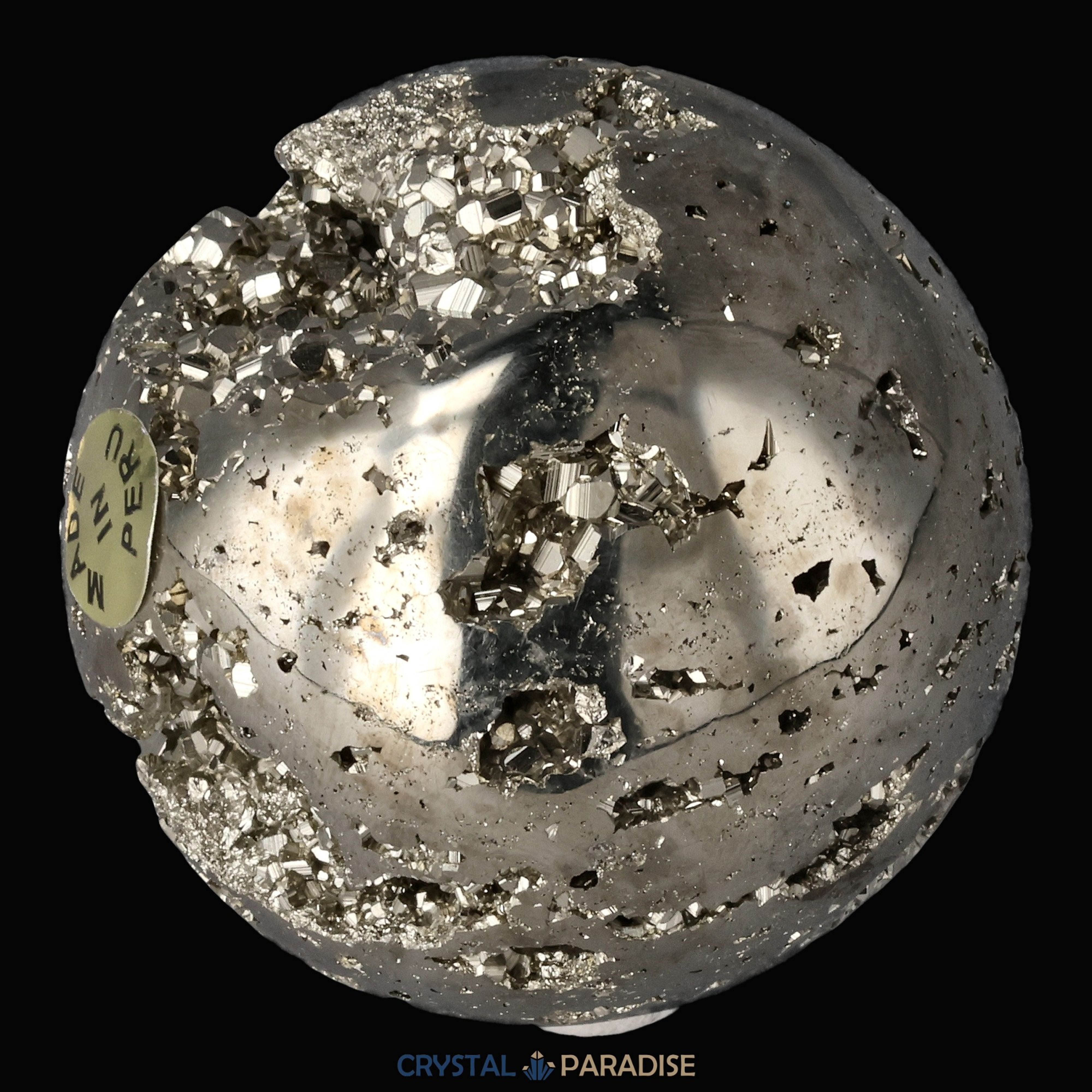 Pyrit Druzy Kugeln aus Huánuco, Peru 5cm – Ansicht 8