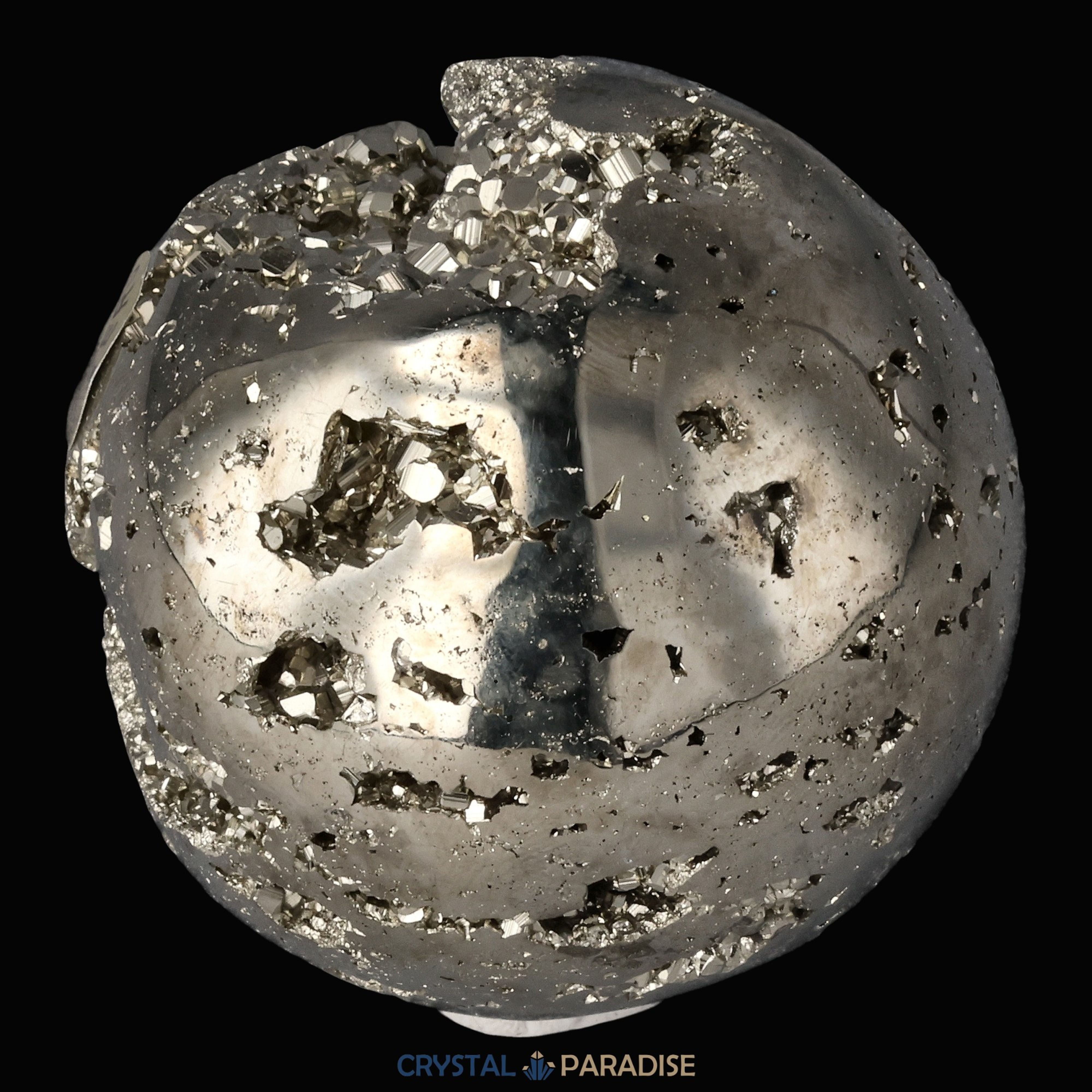 Pyrit Druzy Kugeln aus Huánuco, Peru 5cm – Ansicht 9
