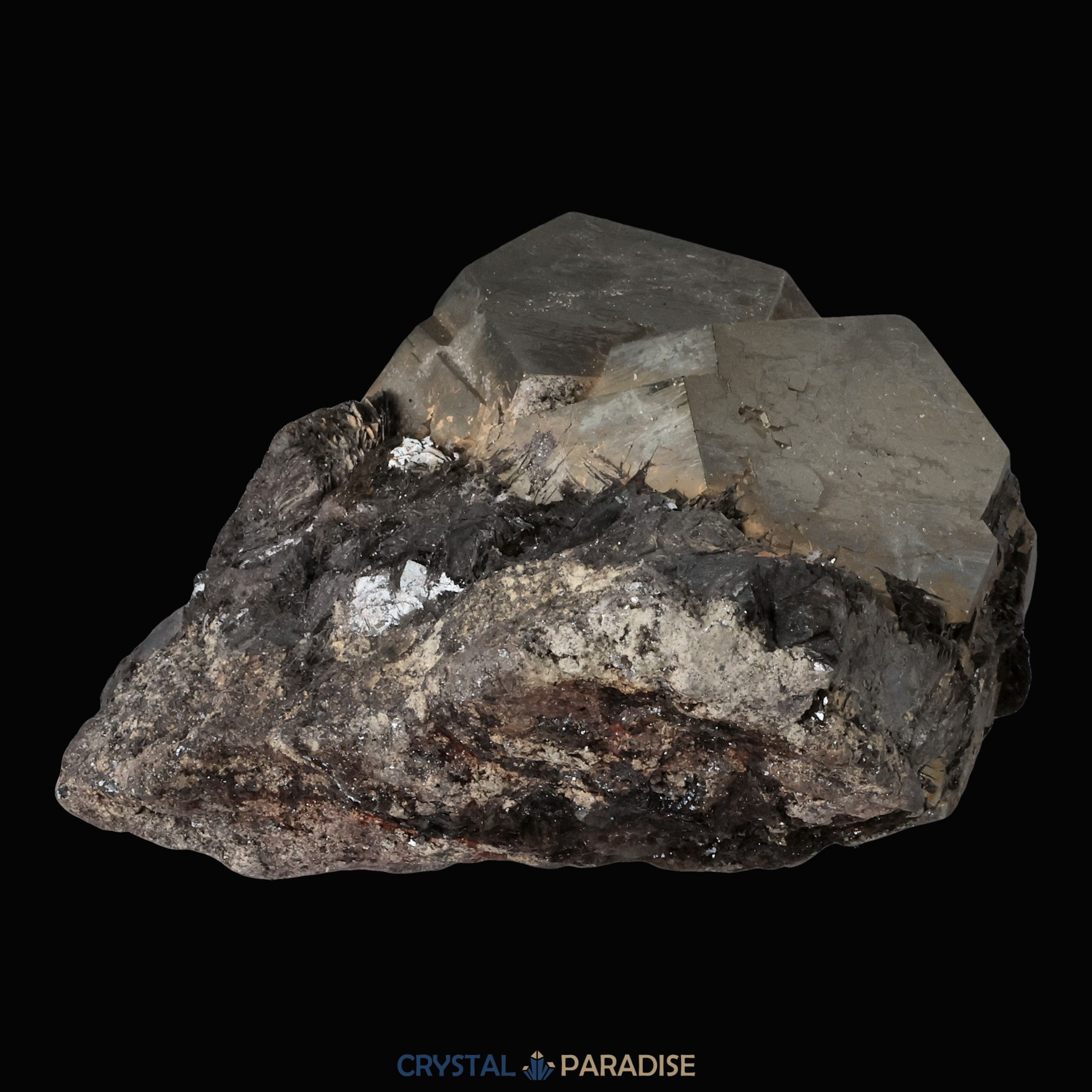 Pyrit mit Hämatit aus Elba, Italien (210g) – Ansicht 7