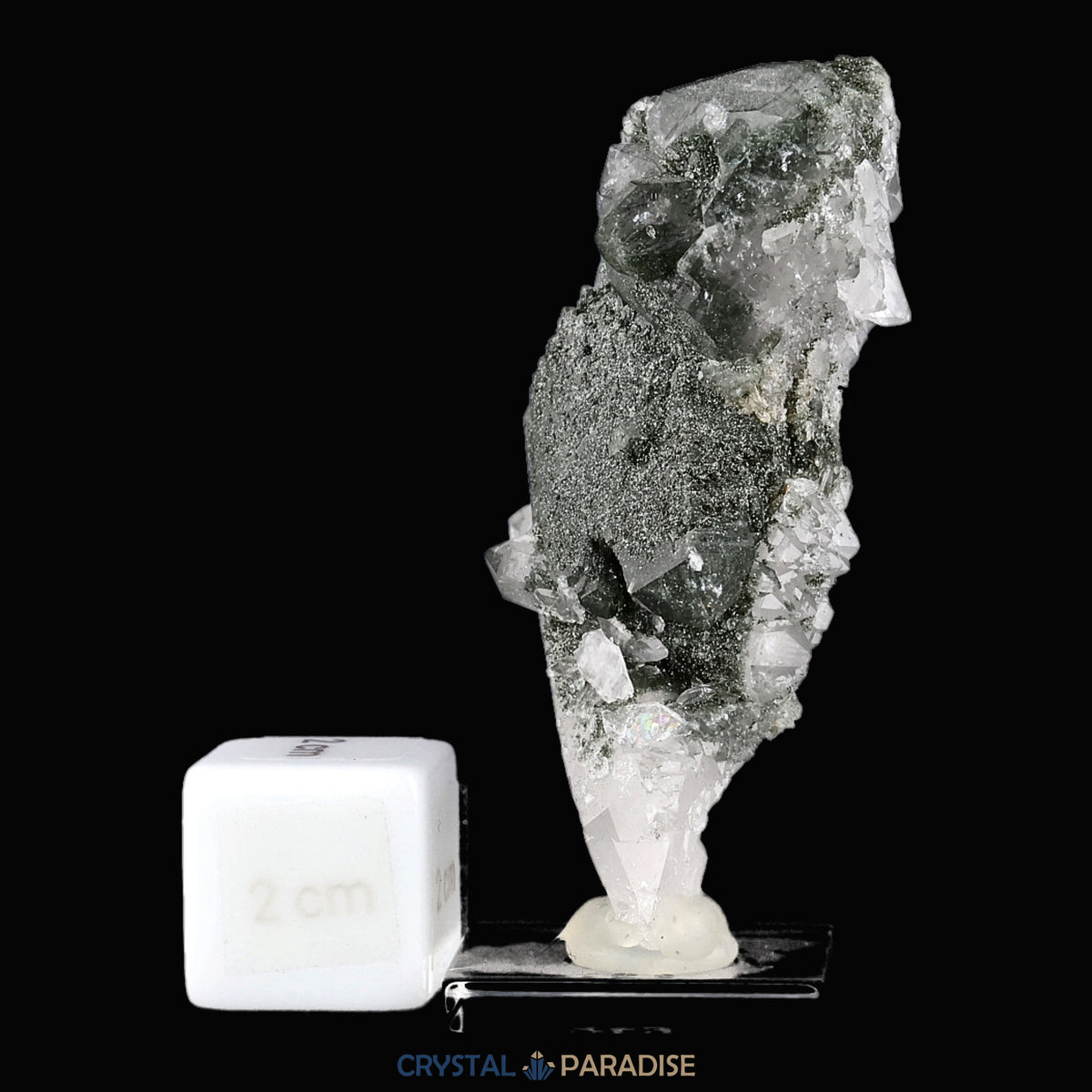 Quarz mit Chlorit aus der Schweiz (79g) – Ansicht 4
