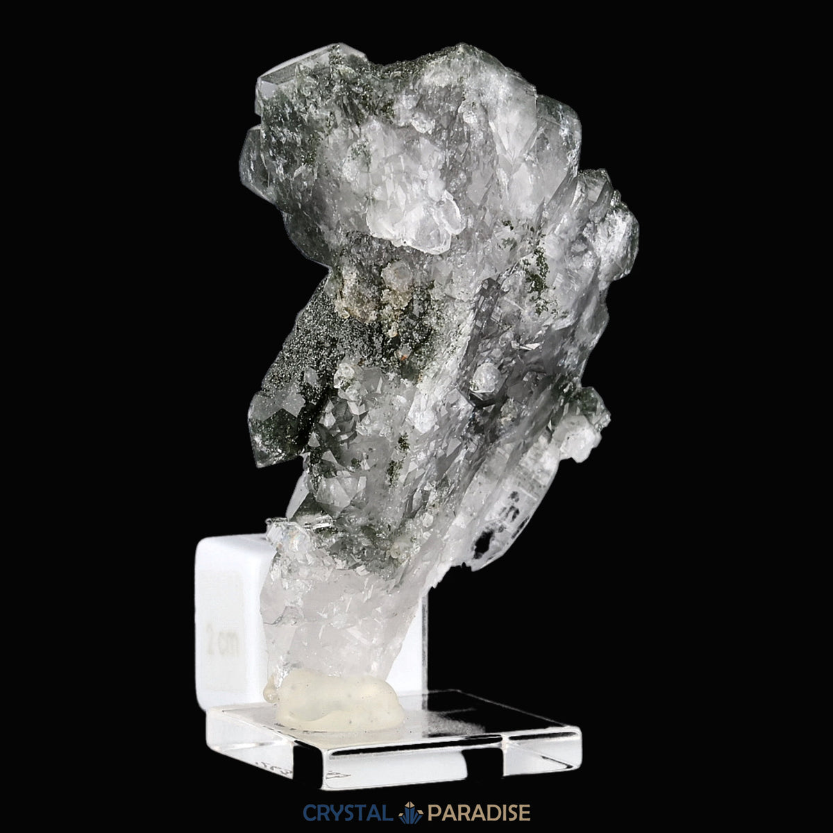 Quarz mit Chlorit aus der Schweiz (79g) – Ansicht 5