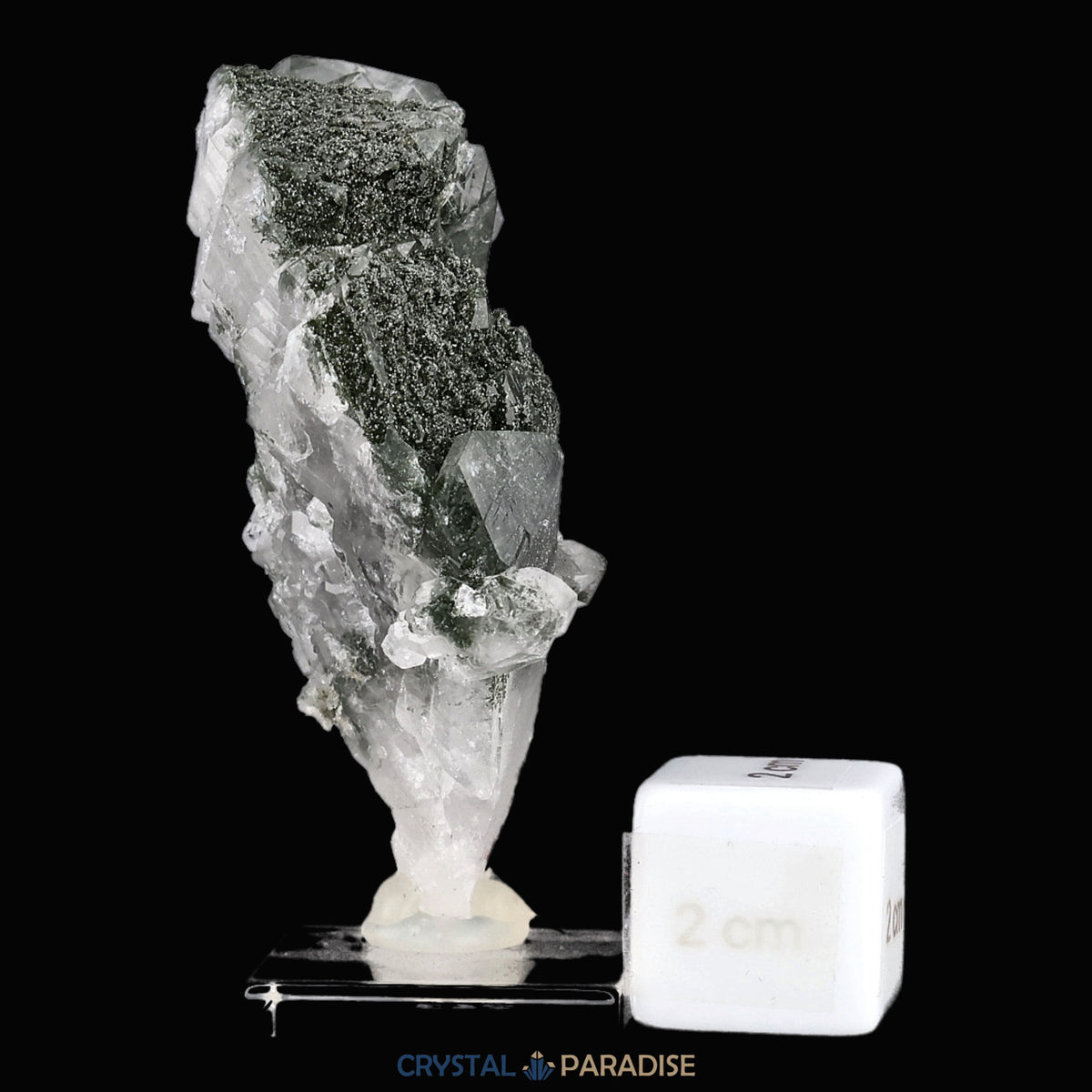 Quarz mit Chlorit aus der Schweiz (79g) – Ansicht 7