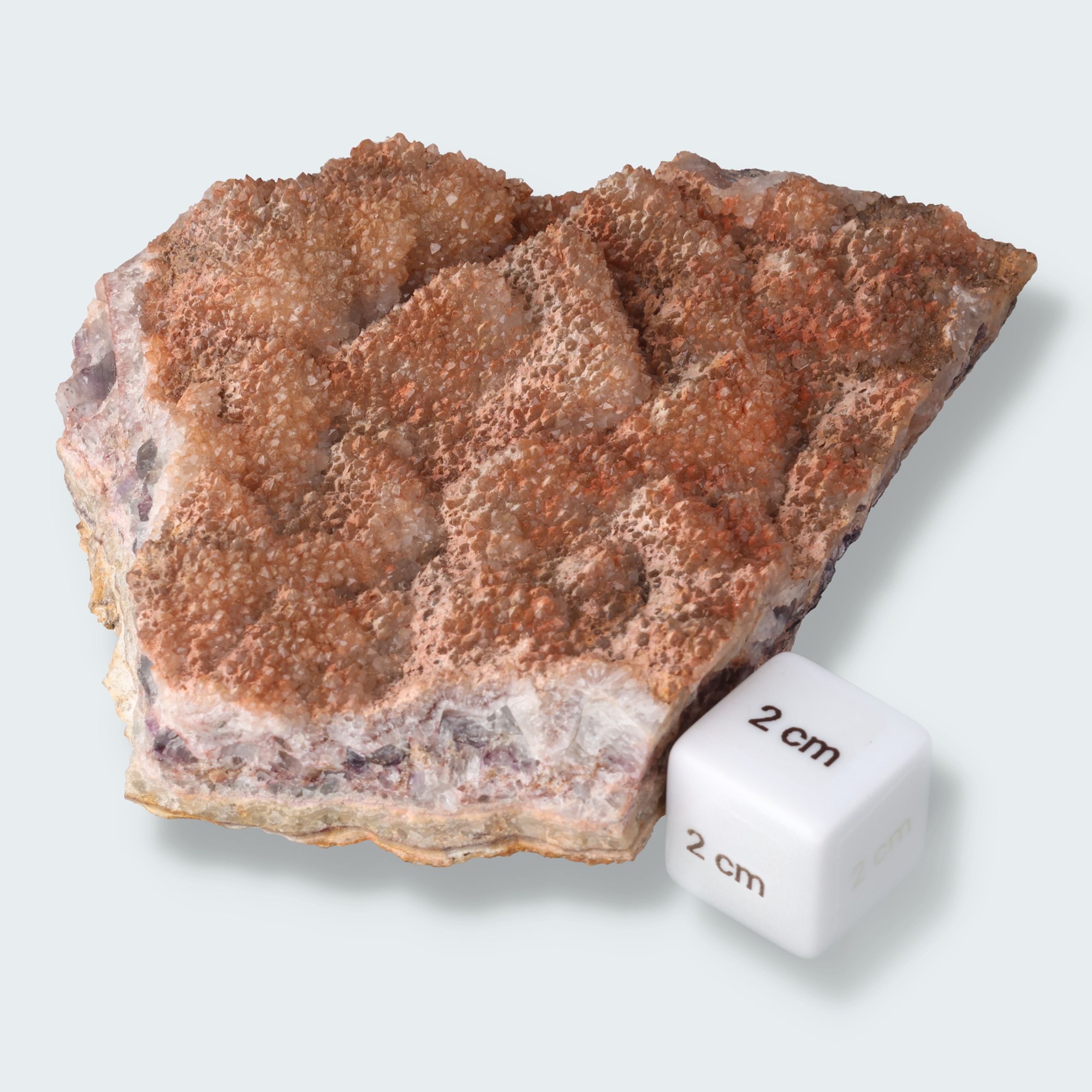 Quarz über Fluoritwürfel von der Royeswiese, Bayern (424g) – Ansicht 2