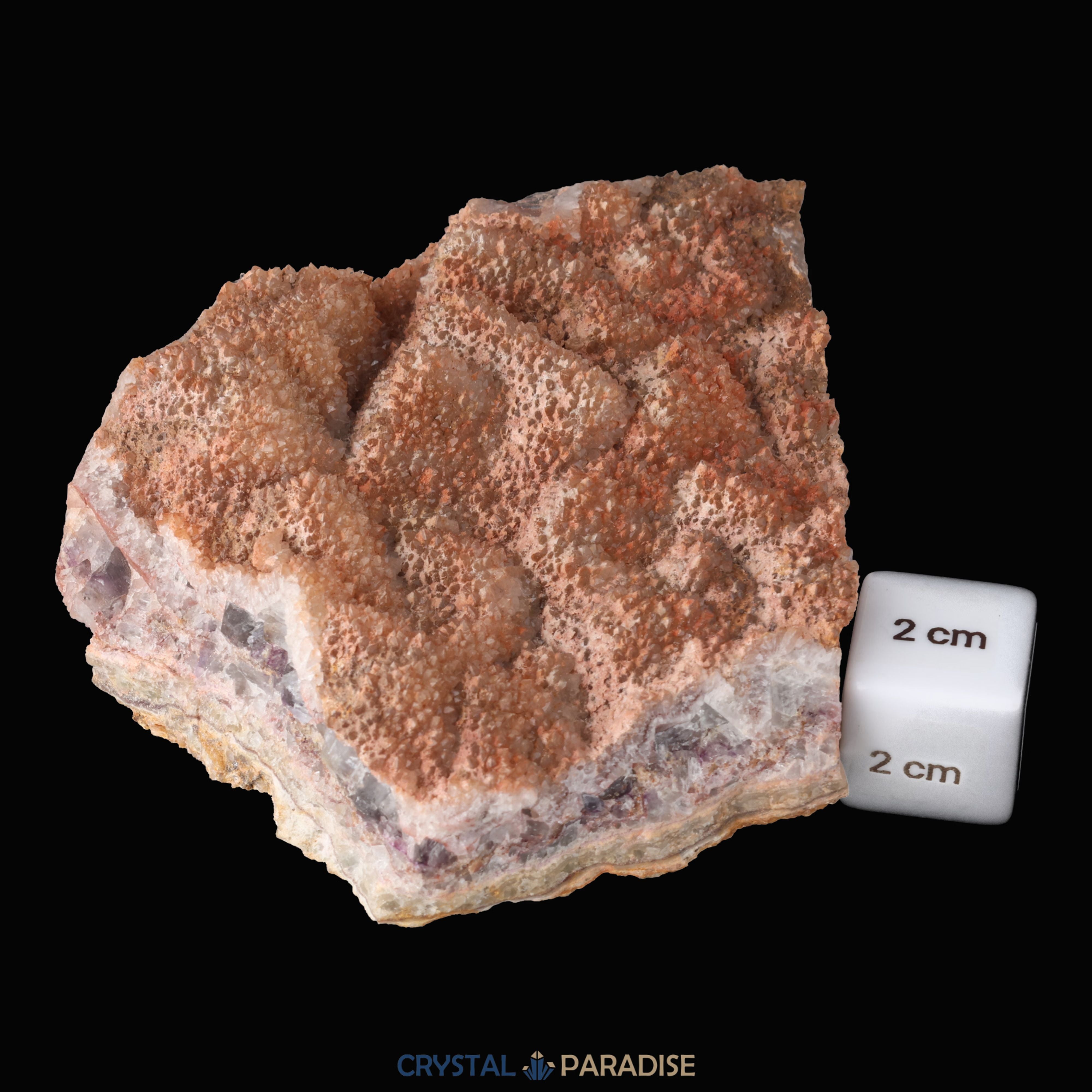 Quarz über Fluoritwürfel von der Royeswiese, Bayern (424g) – Ansicht 4