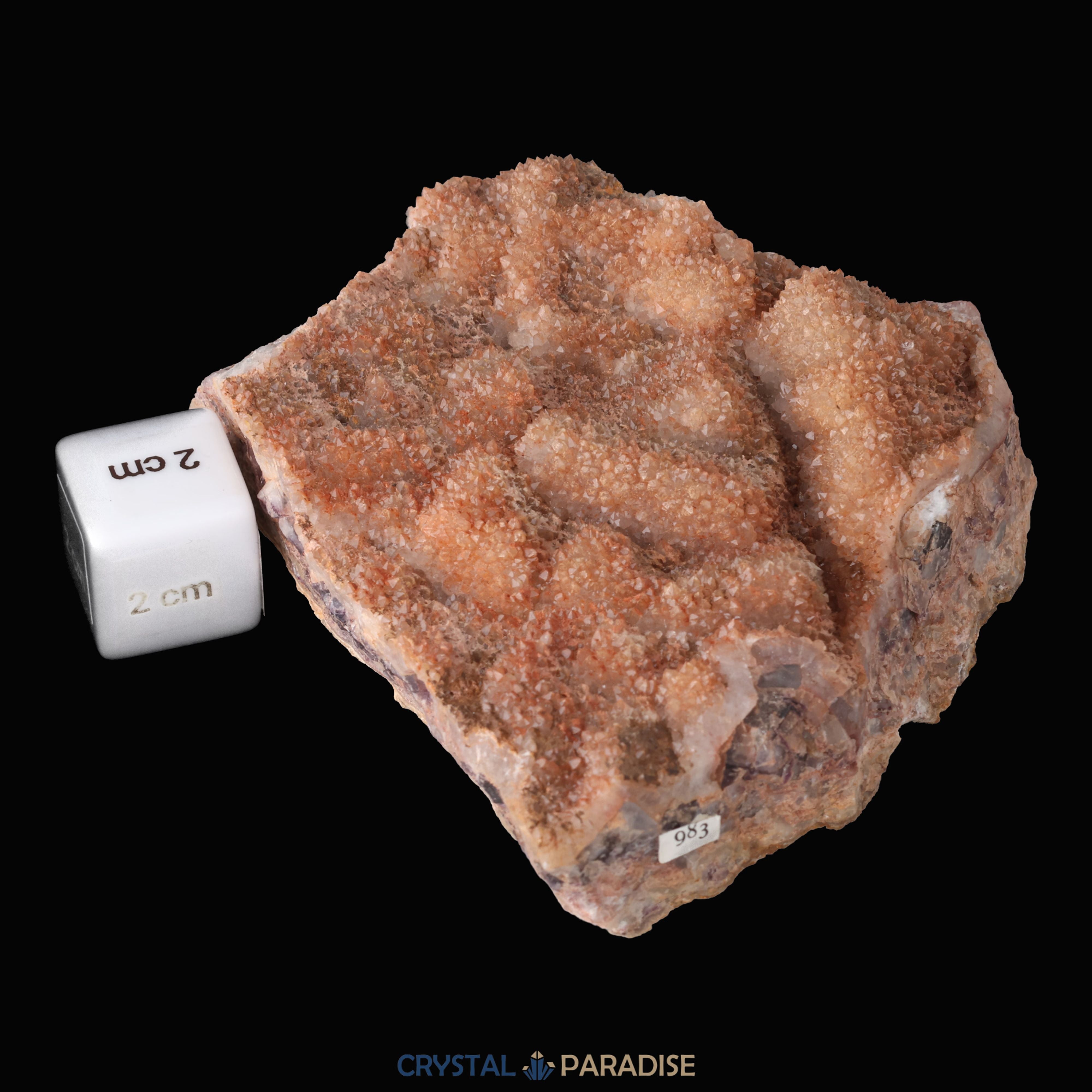 Quarz über Fluoritwürfel von der Royeswiese, Bayern (424g) – Ansicht 7