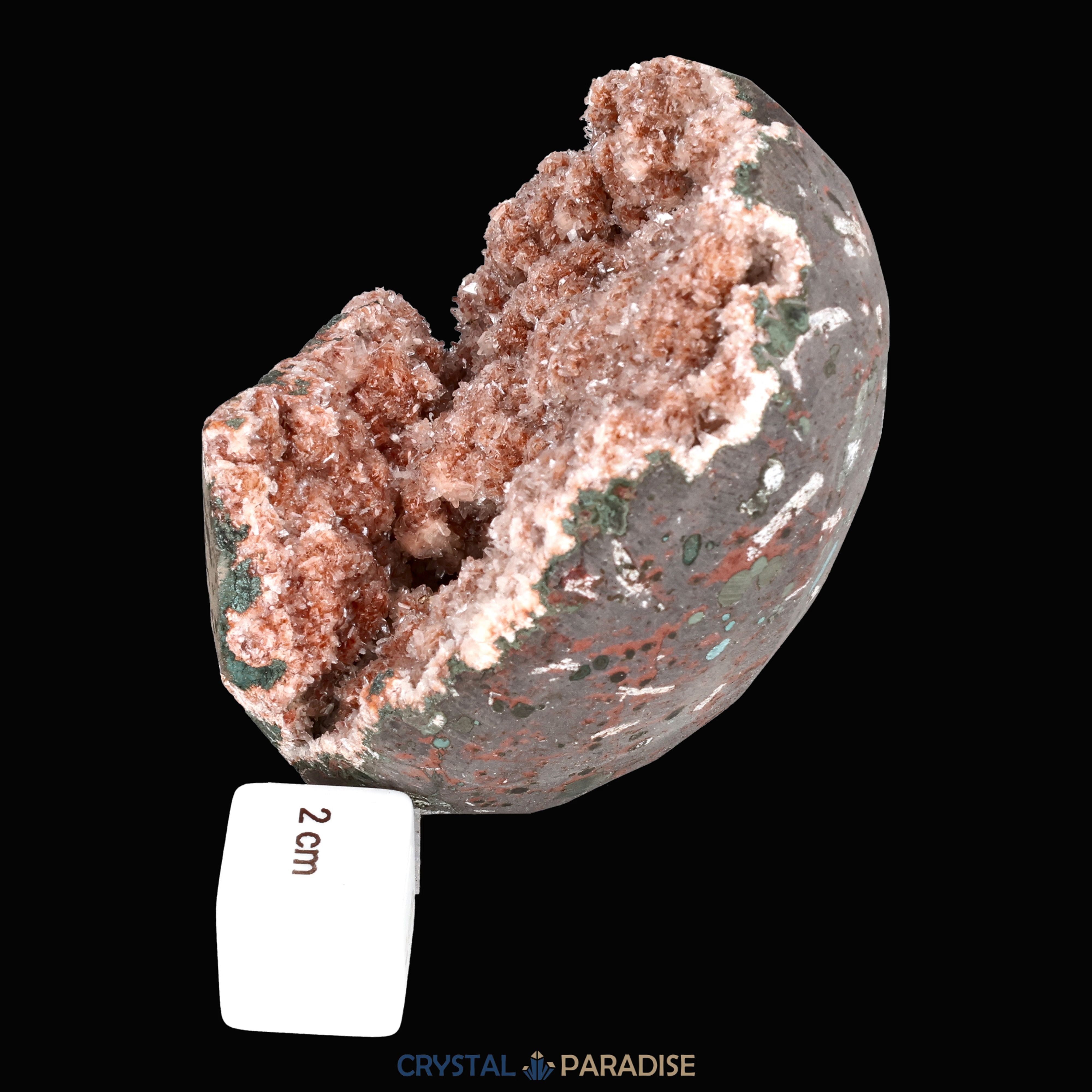 Red Heulandit Geode aus Indien (516g) – Ansicht 5