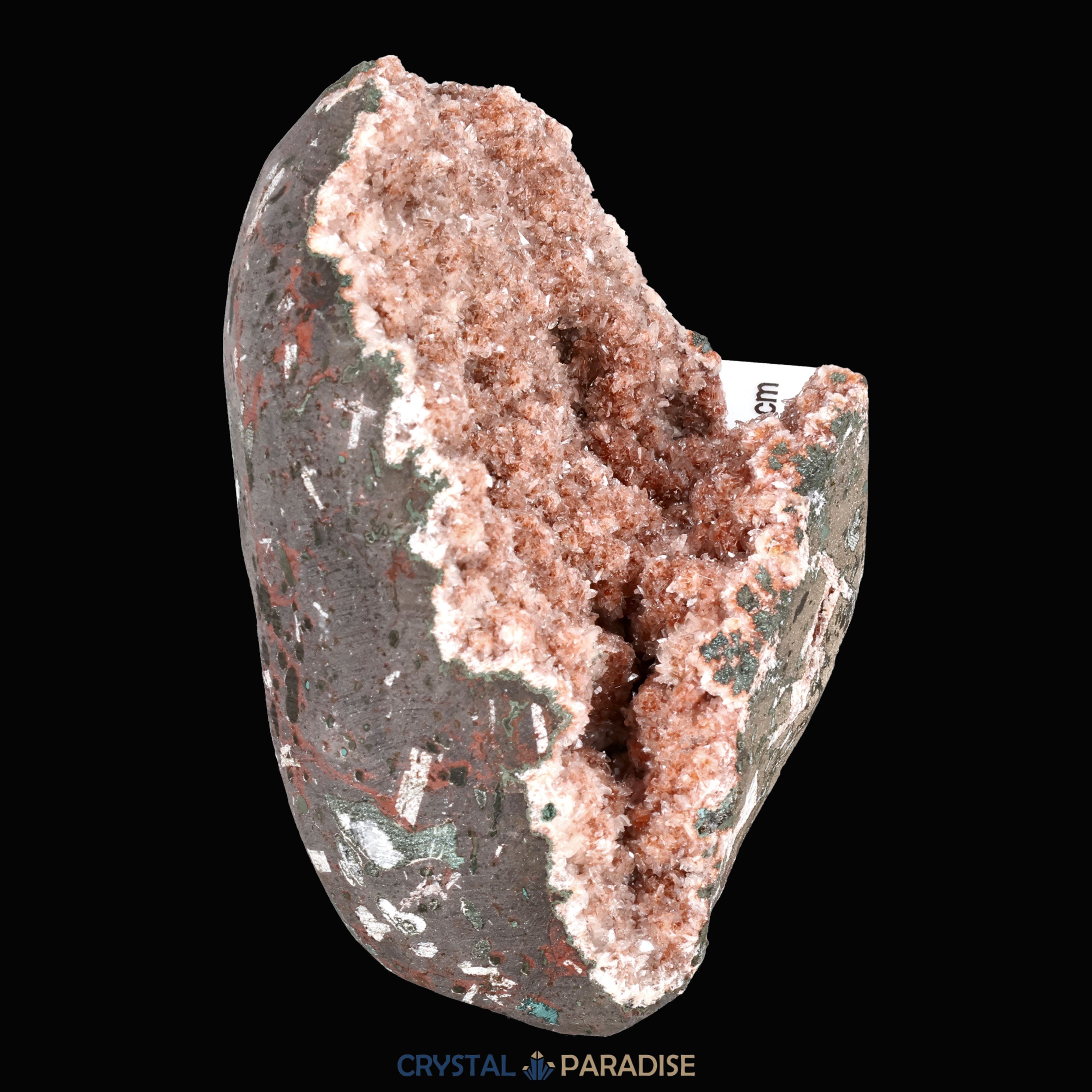 Red Heulandit Geode aus Indien (516g) – Ansicht 8