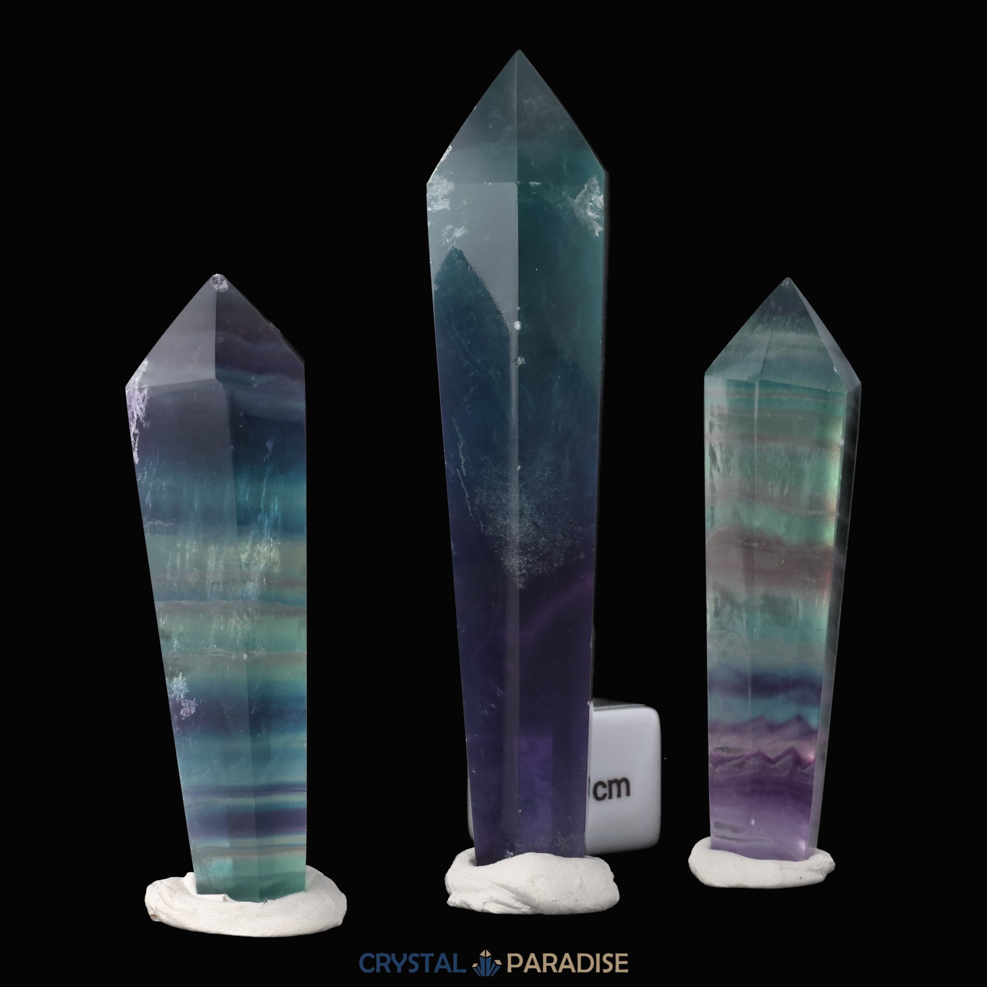 Regenbogen Fluorit Zepter – Ansicht 8