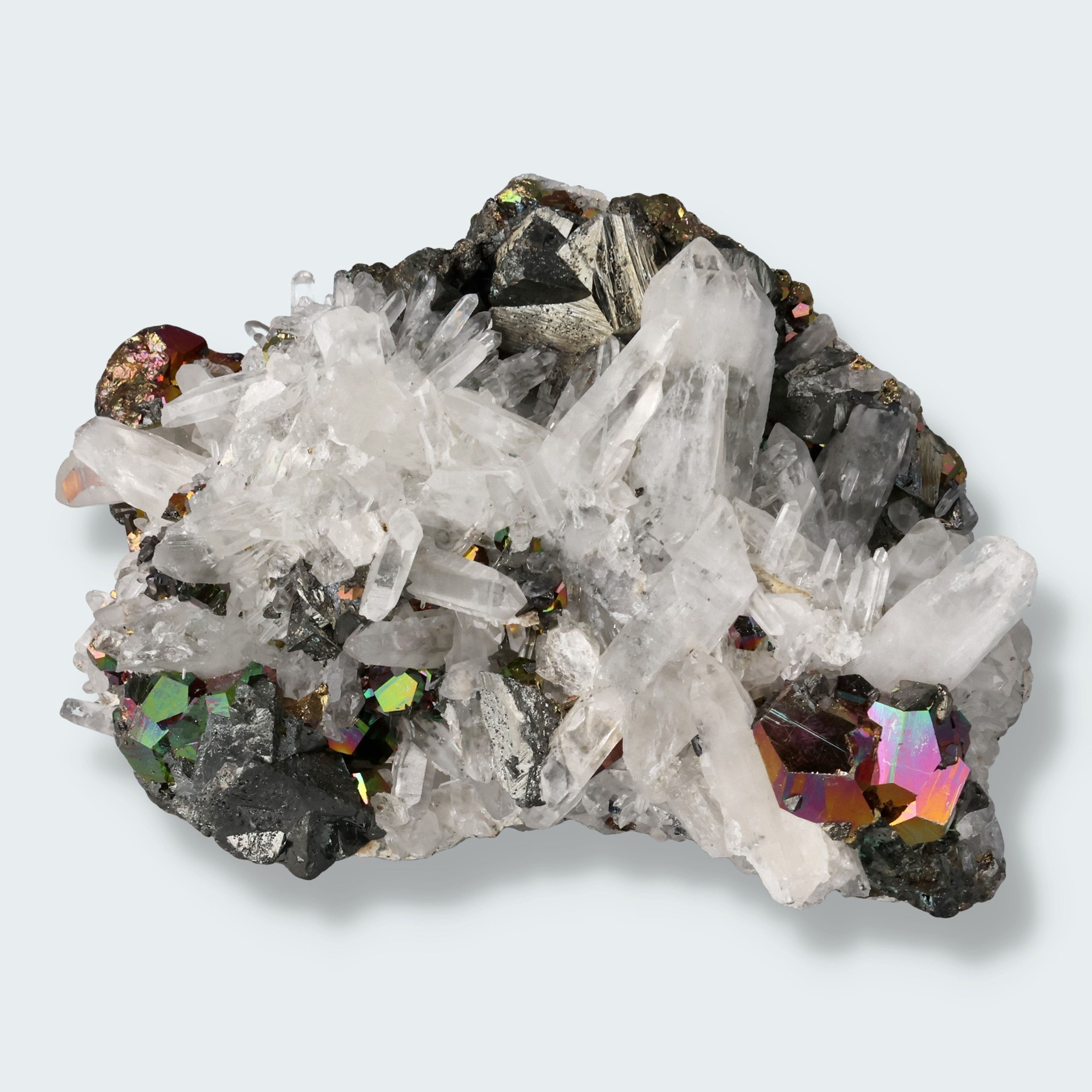 Regenbogen Pyrit aus Indonesien (827g) – Ansicht 2
