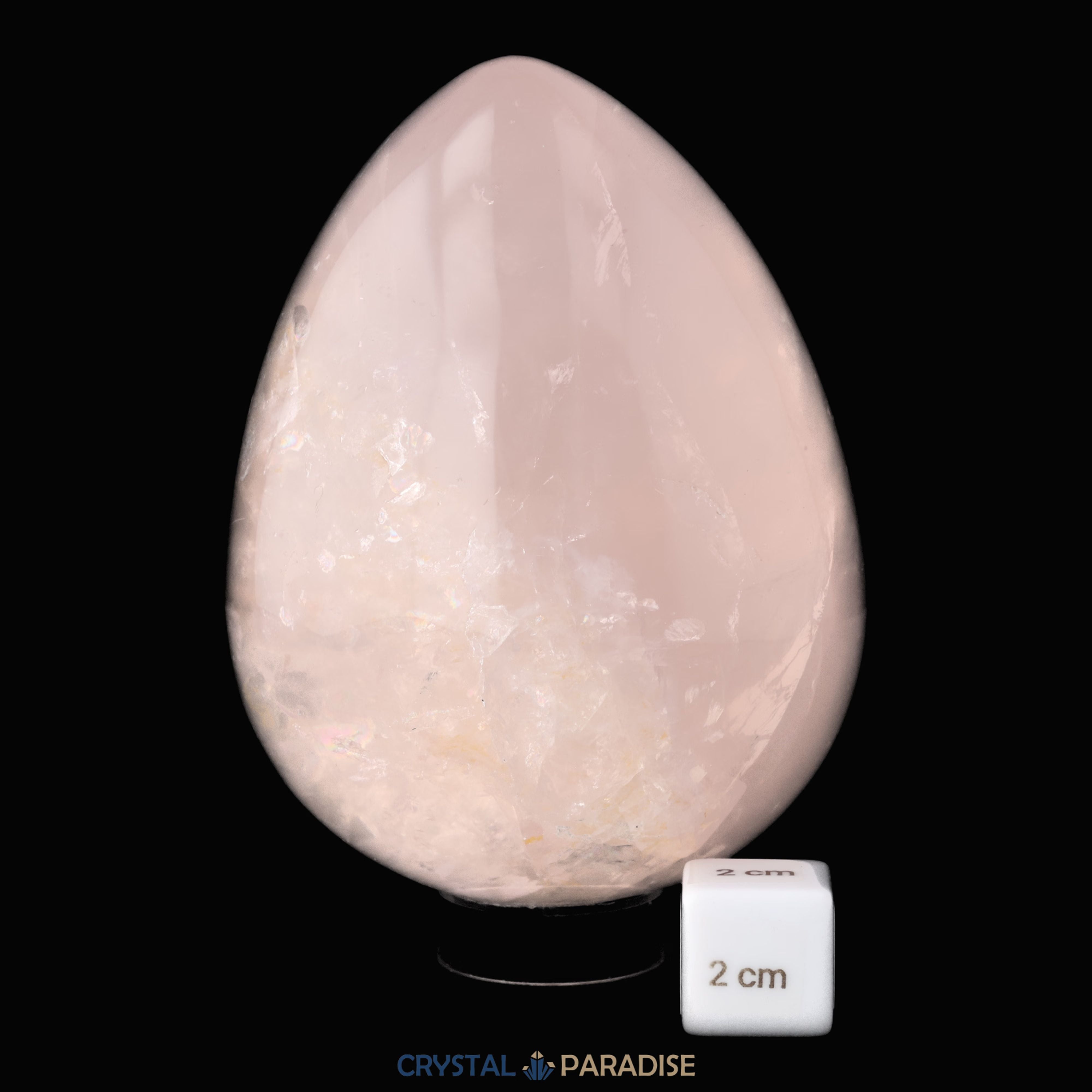 Rosenquarz Ei XL 11cm (1218g) – Ansicht 3