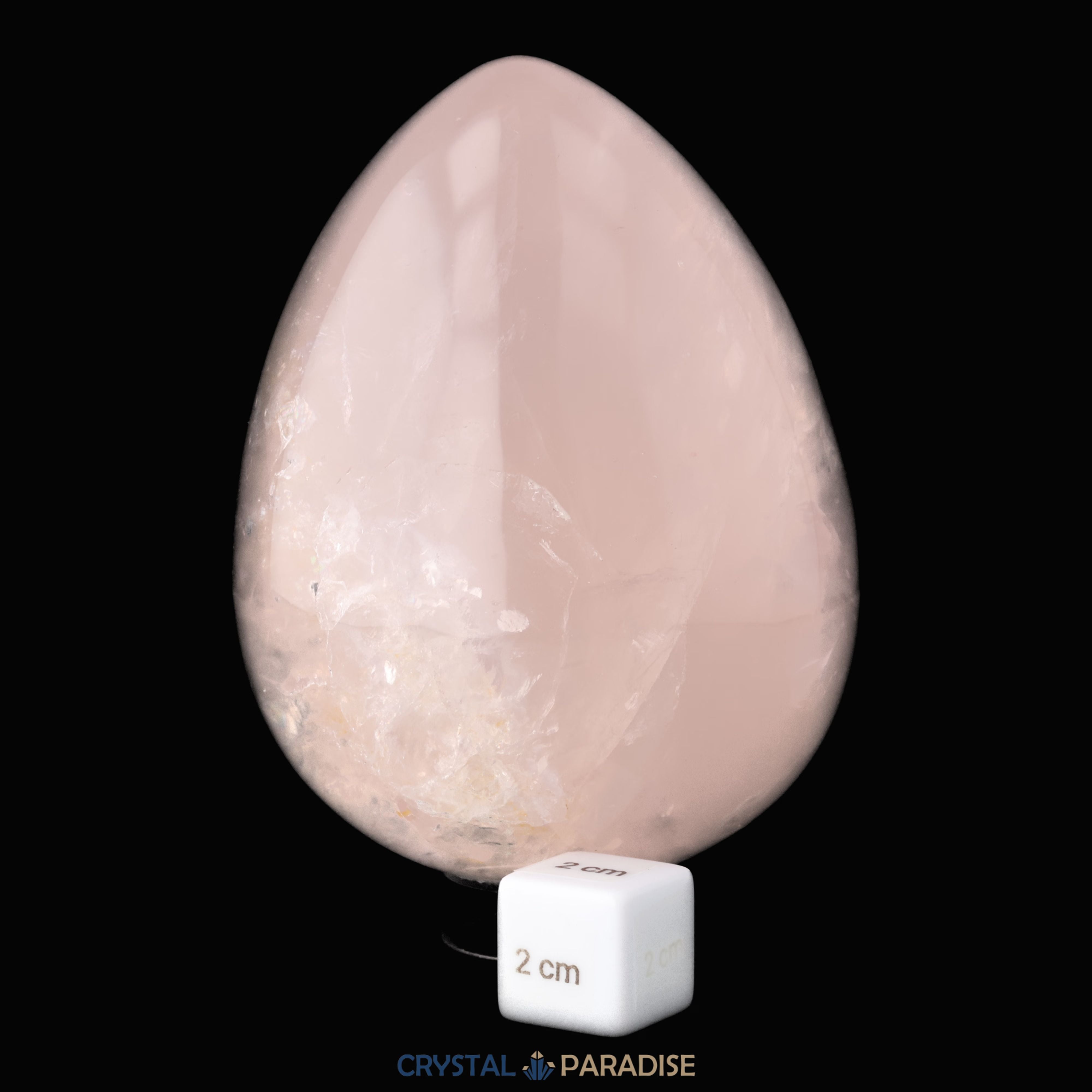 Rosenquarz Ei XL 11cm (1218g) – Ansicht 4
