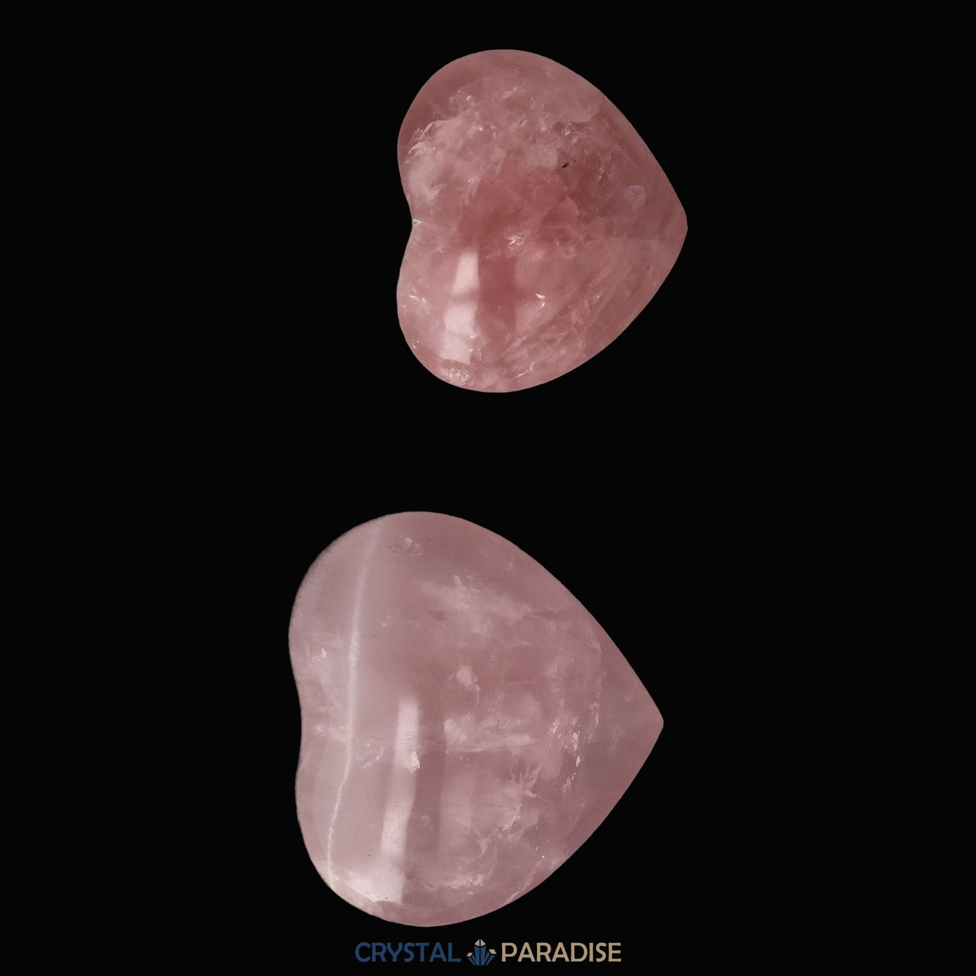 Rosenquarz Handschmeichler in Herzform – Ansicht 9