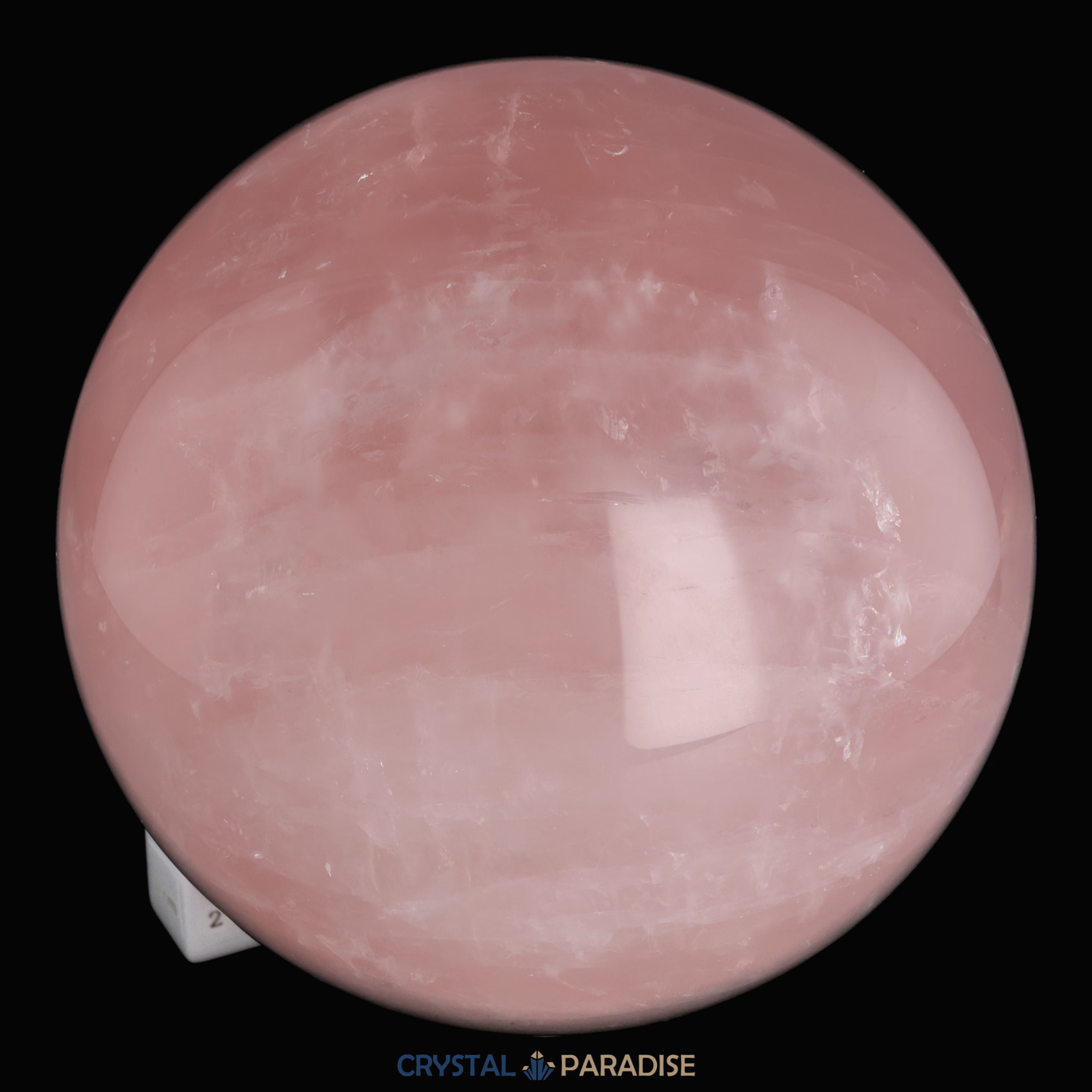 Rosenquarz Kugel (14,5 cm - 4,9kg) – Ansicht 8