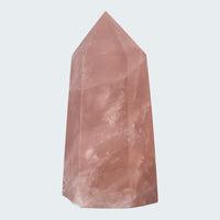 Rosenquarz Obelisk (rosa transparent) – Ansicht 2