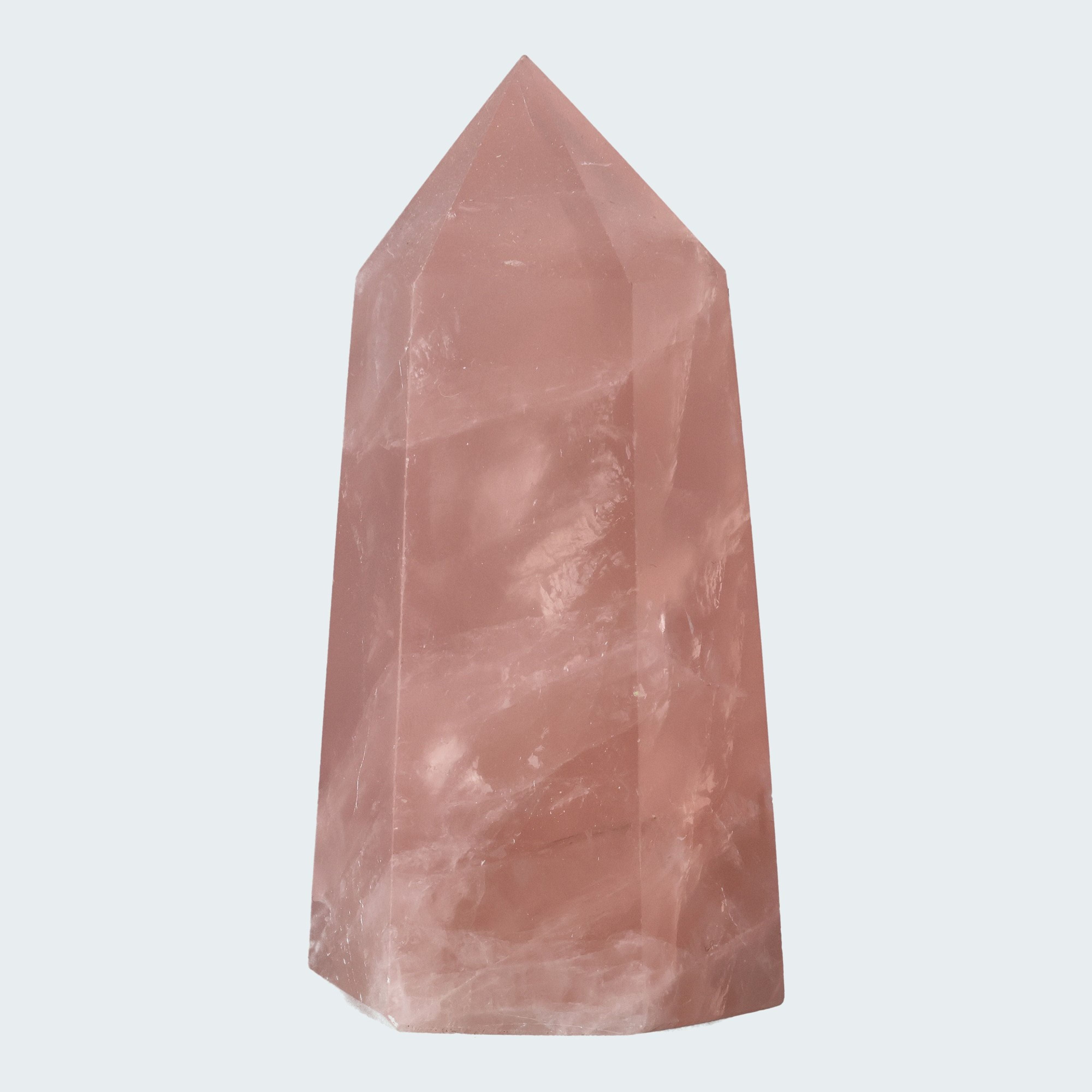 Rosenquarz Obelisk (rosa transparent) – Ansicht 2