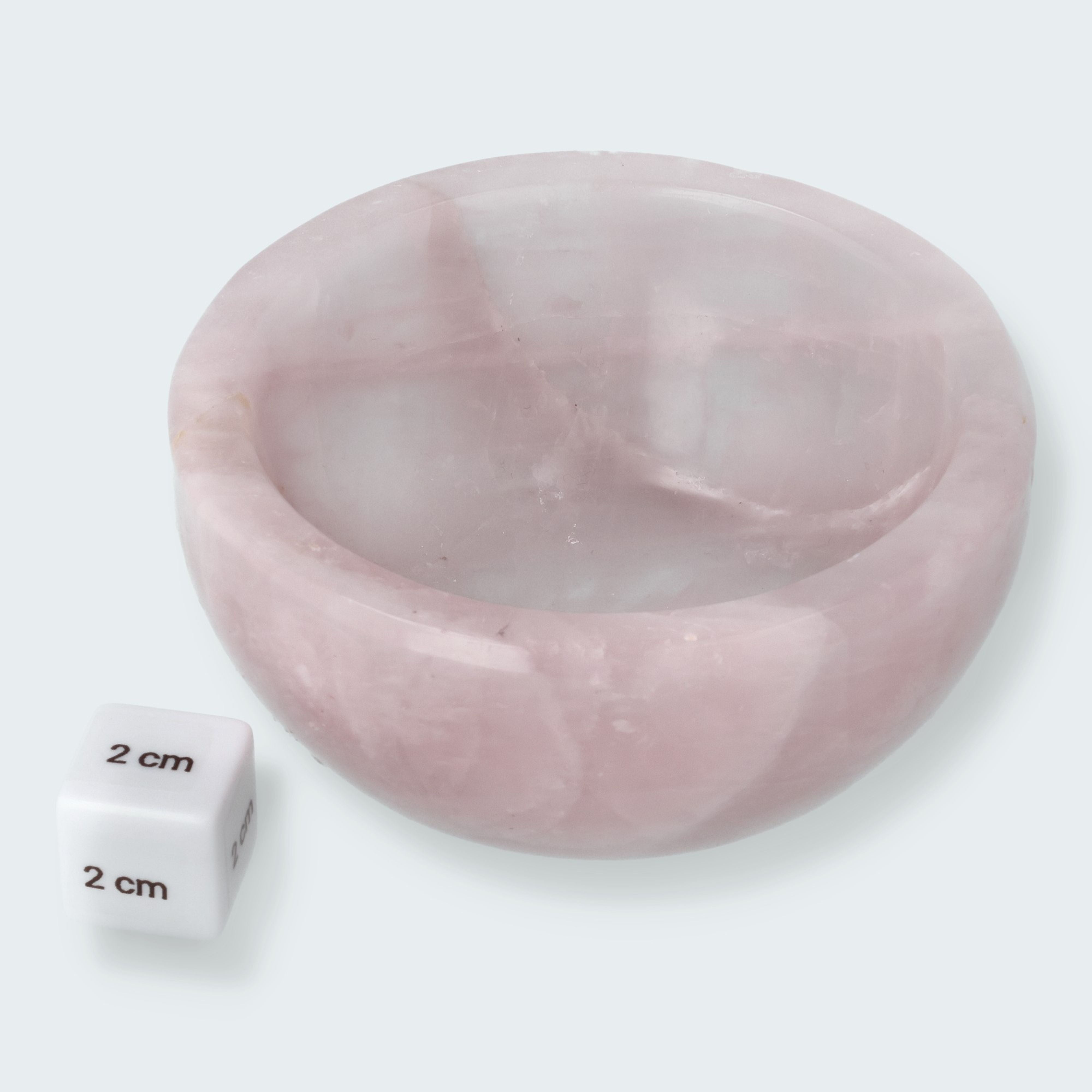 Rosenquarz Schale – Ansicht 2