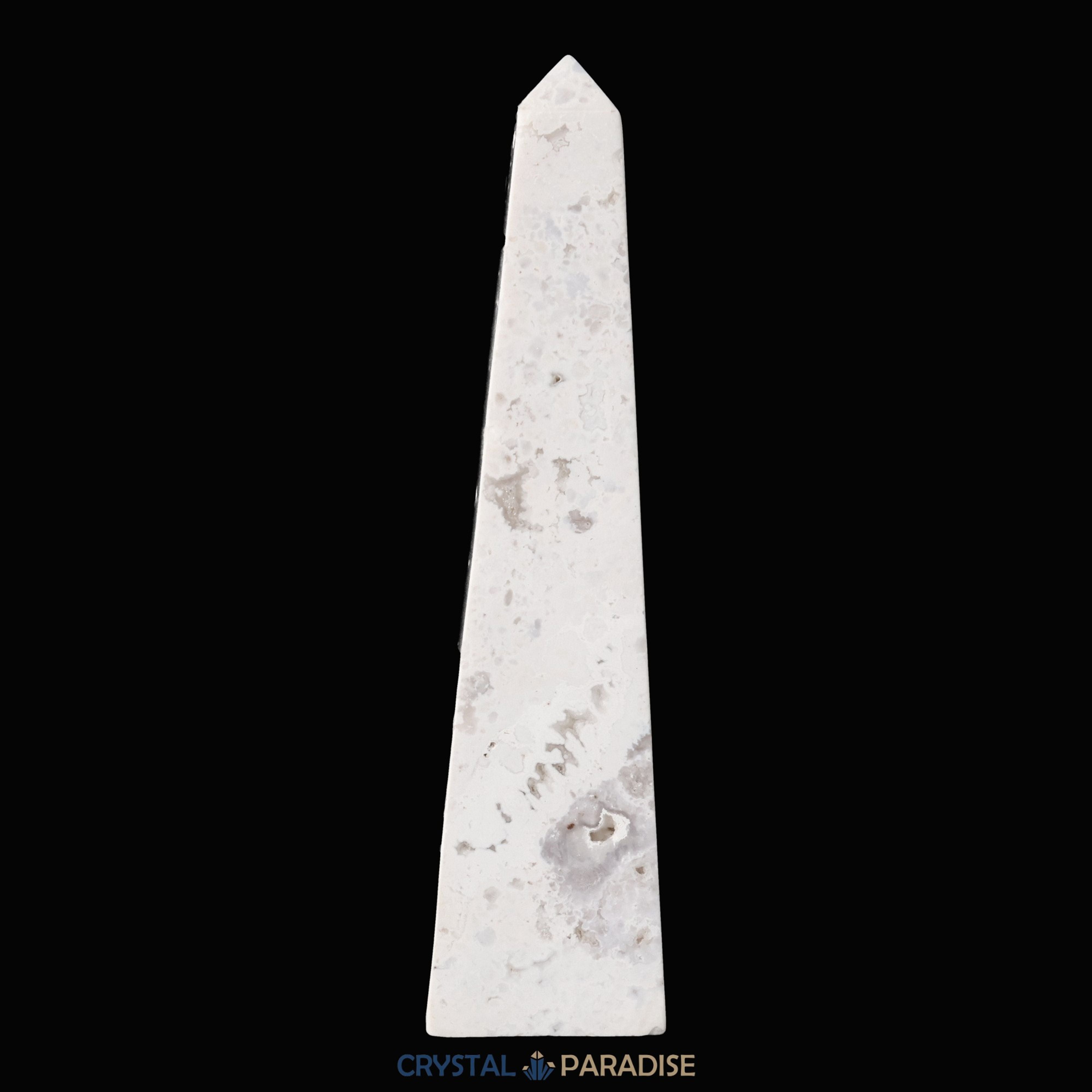 Schneeachat Obelisk (150 - 250 g) – Ansicht 4