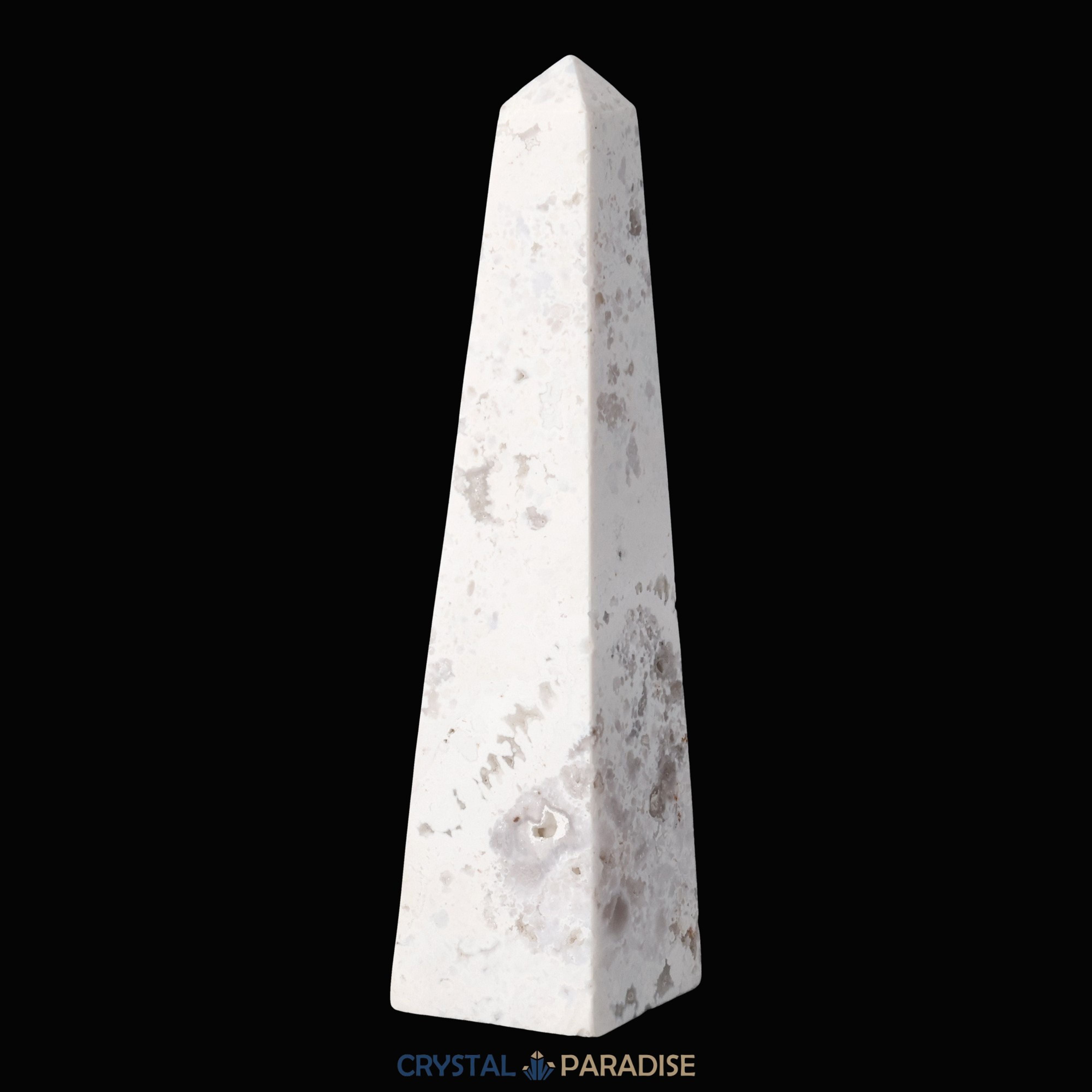 Schneeachat Obelisk (150 - 250 g) – Ansicht 5