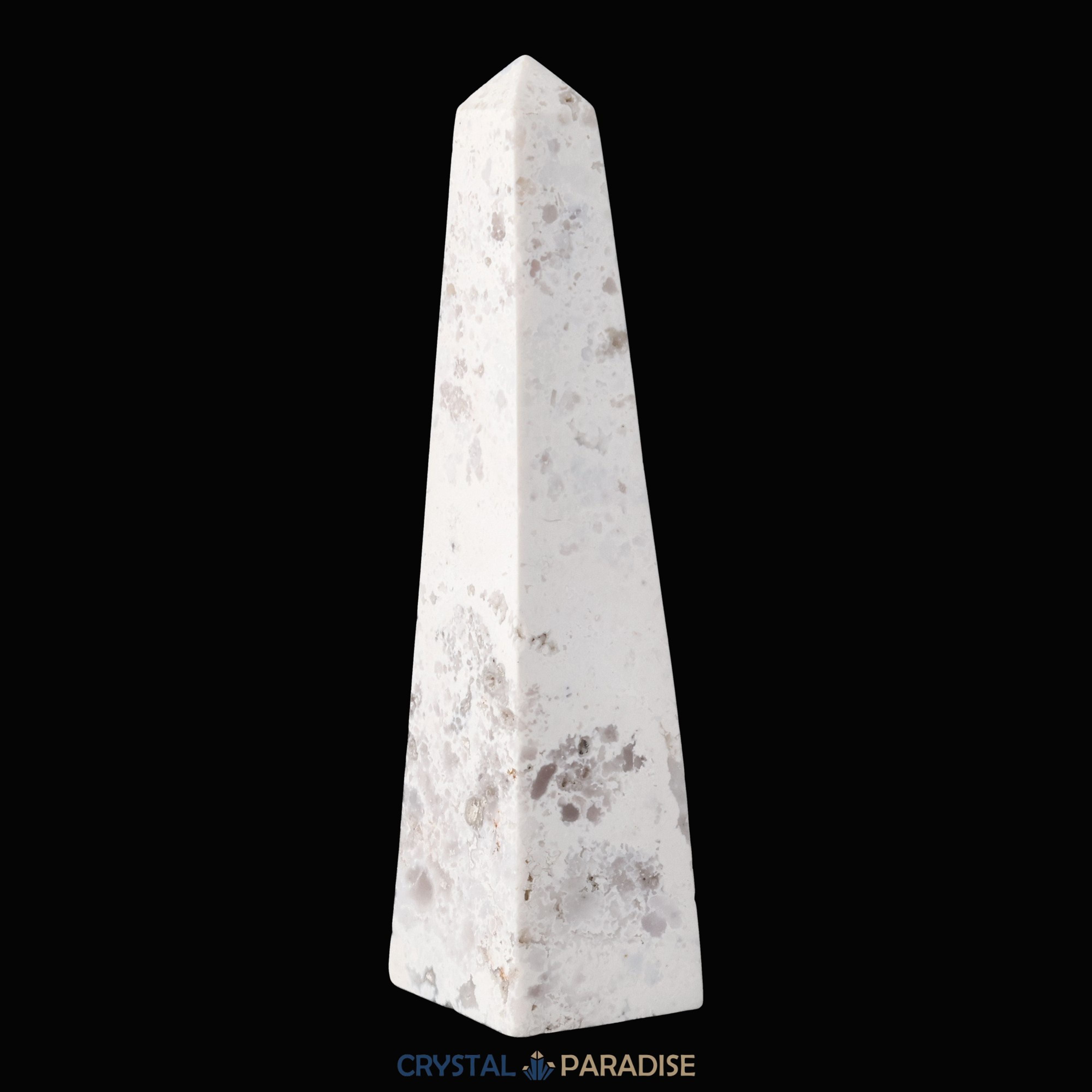 Schneeachat Obelisk (150 - 250 g) – Ansicht 7