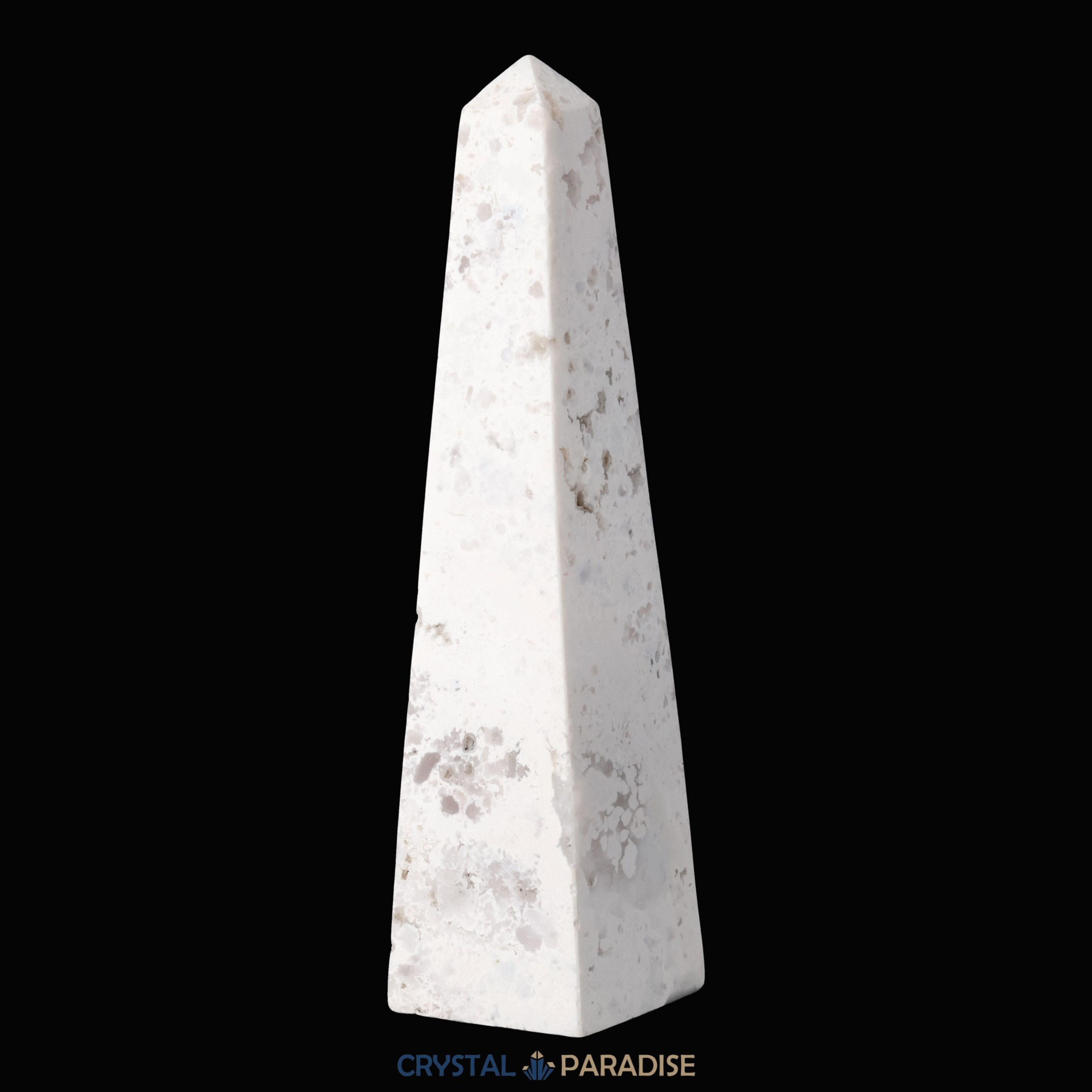 Schneeachat Obelisk (150 - 250 g) – Ansicht 8