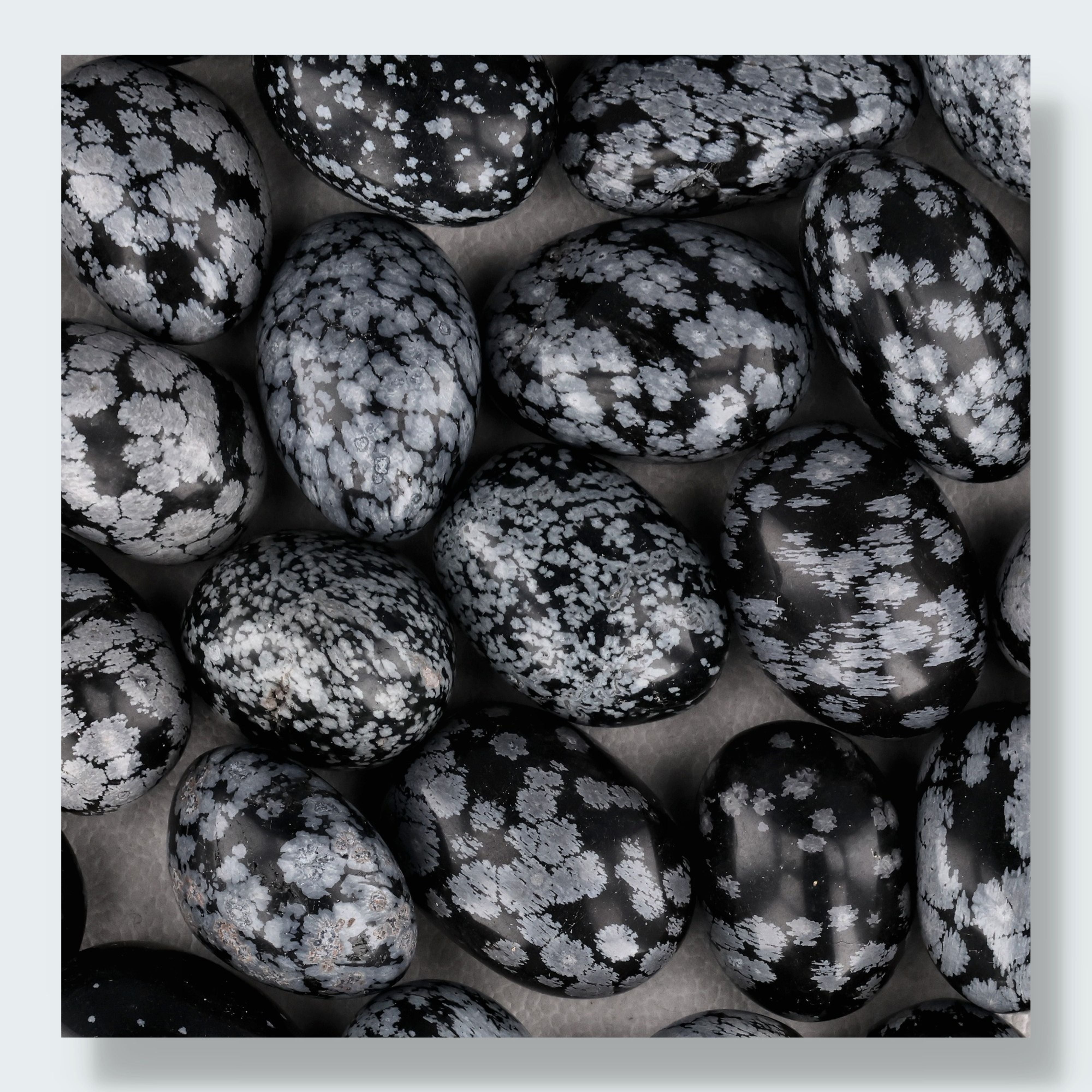 Schneeflocken Obsidian Trommelsteine – Ansicht 3