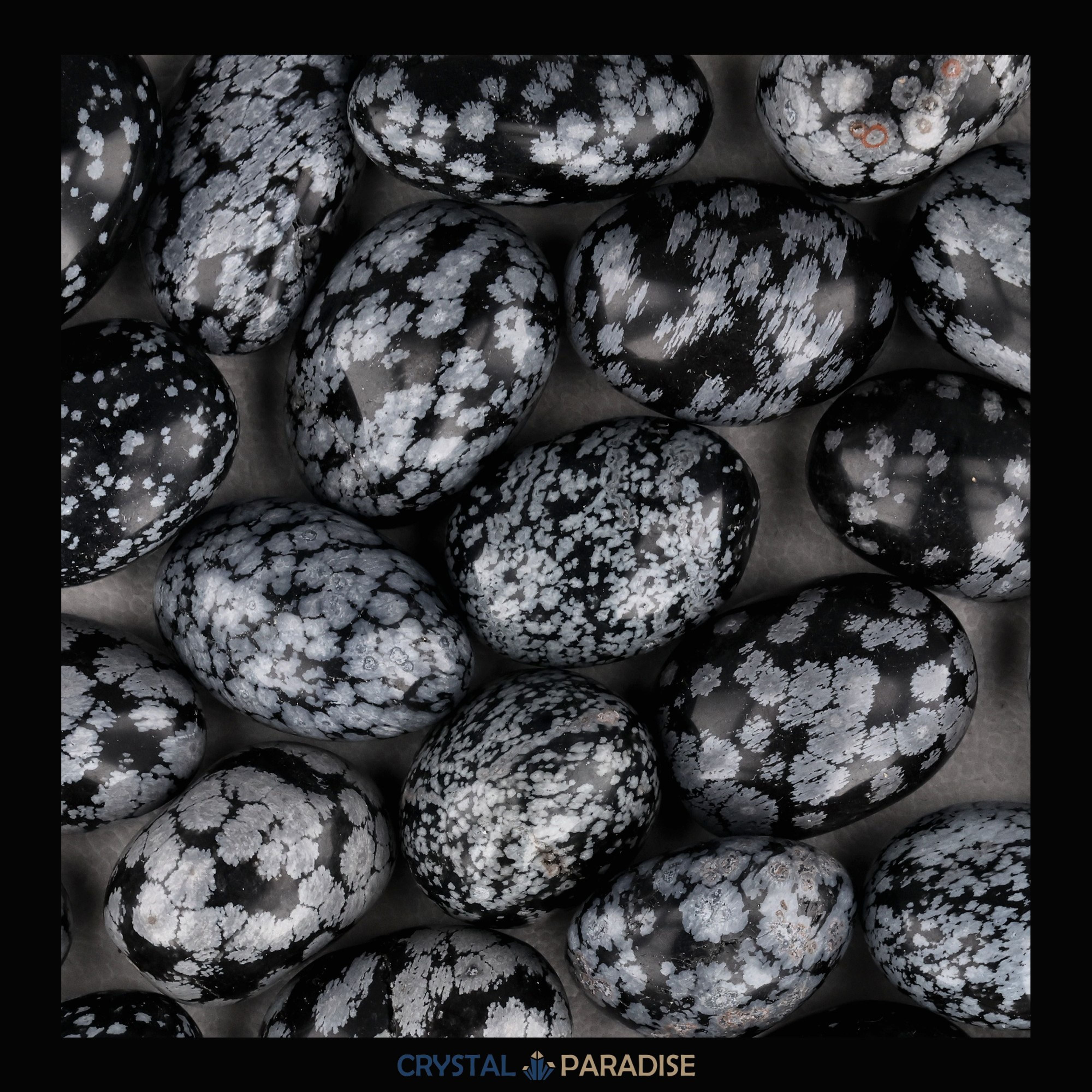 Schneeflocken Obsidian Trommelsteine – Ansicht 5