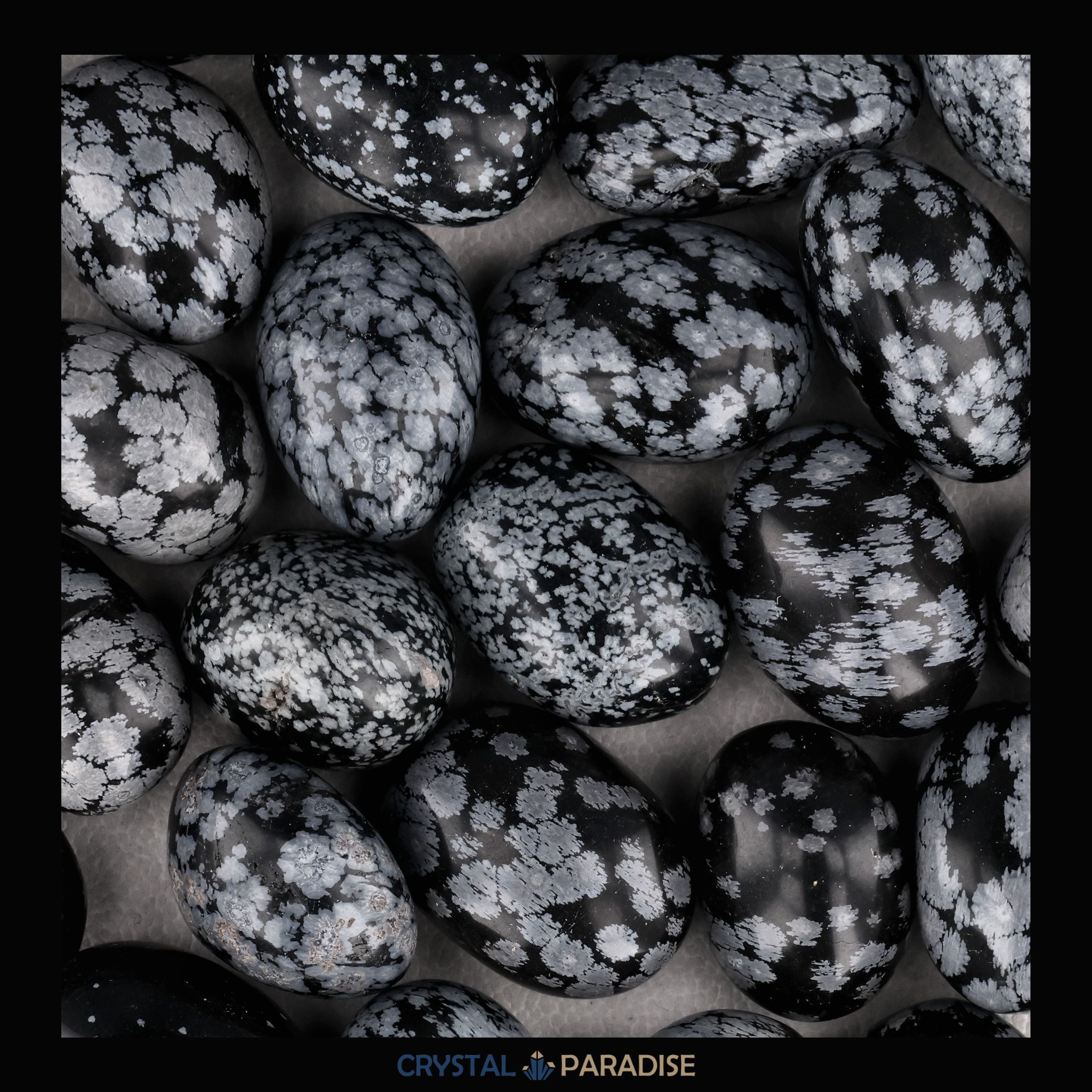 Schneeflocken Obsidian Trommelsteine – Ansicht 6