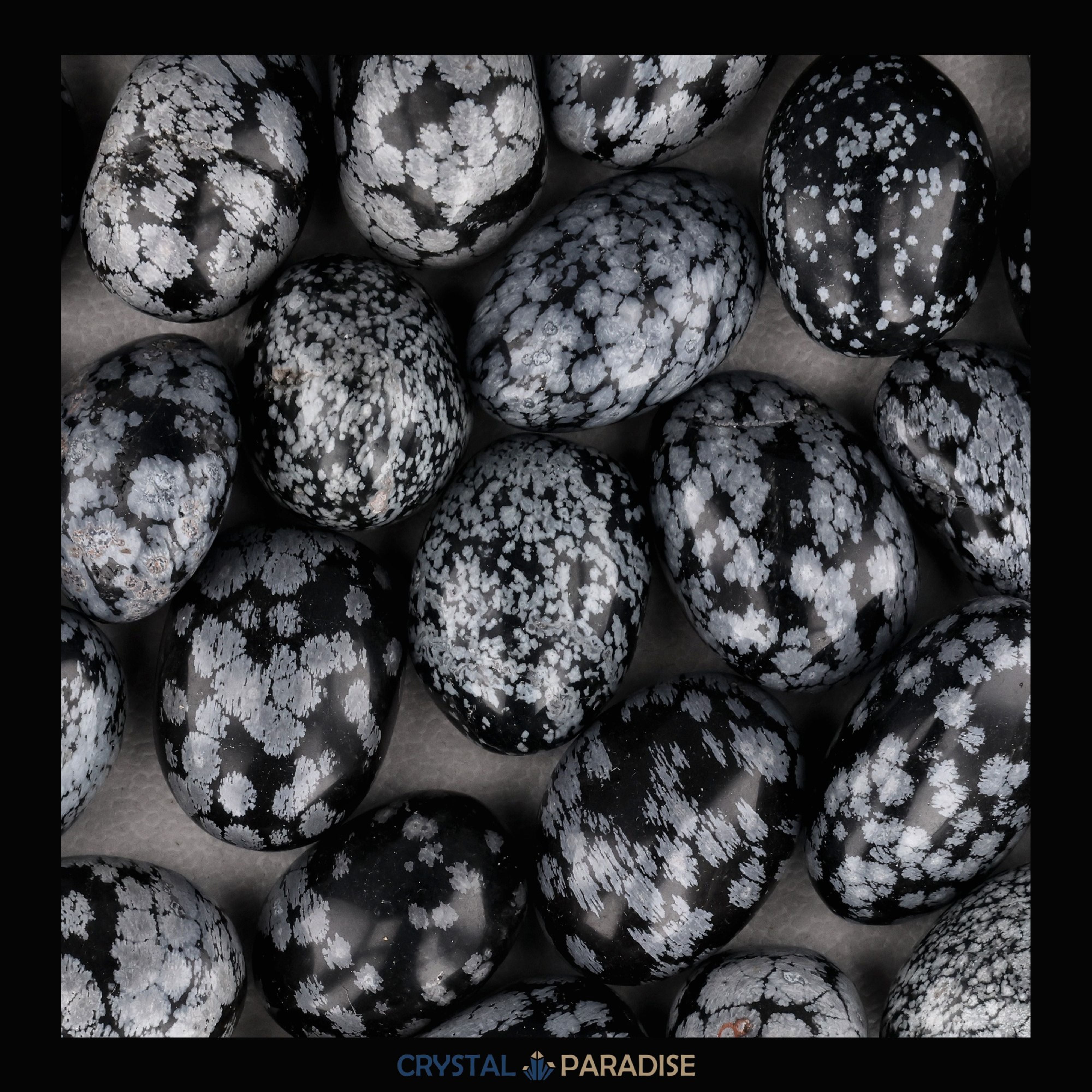 Schneeflocken Obsidian Trommelsteine – Ansicht 7