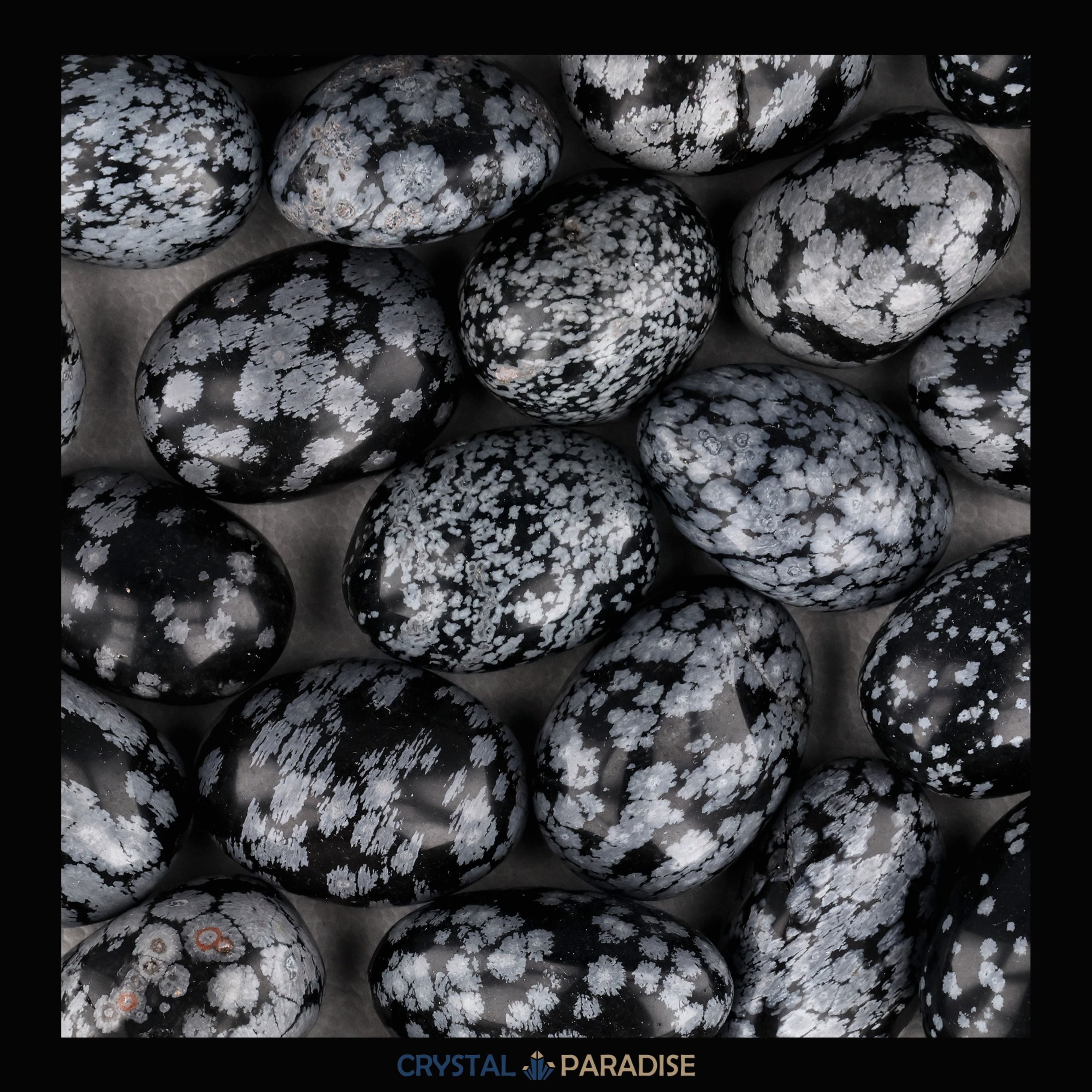 Schneeflocken Obsidian Trommelsteine – Ansicht 8