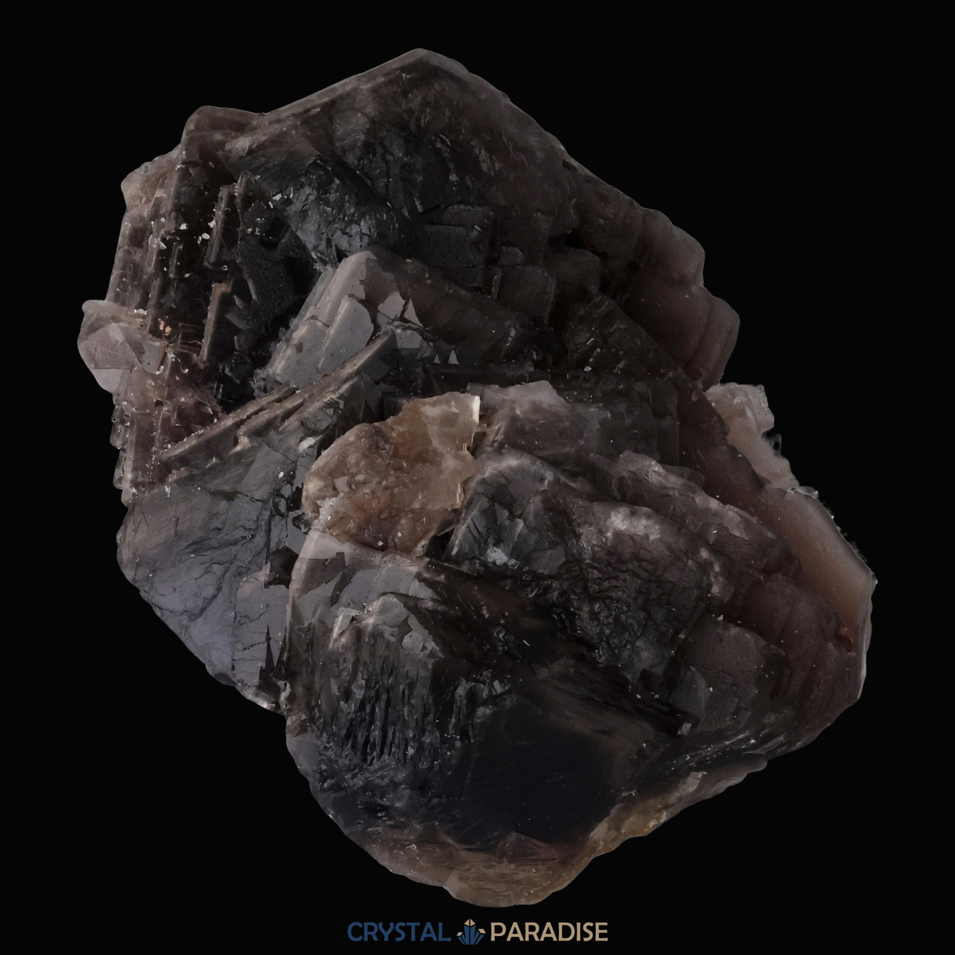 Schwarzer Rosen-Fluorit aus Baluchistan Pakistan (280g) – Ansicht 12